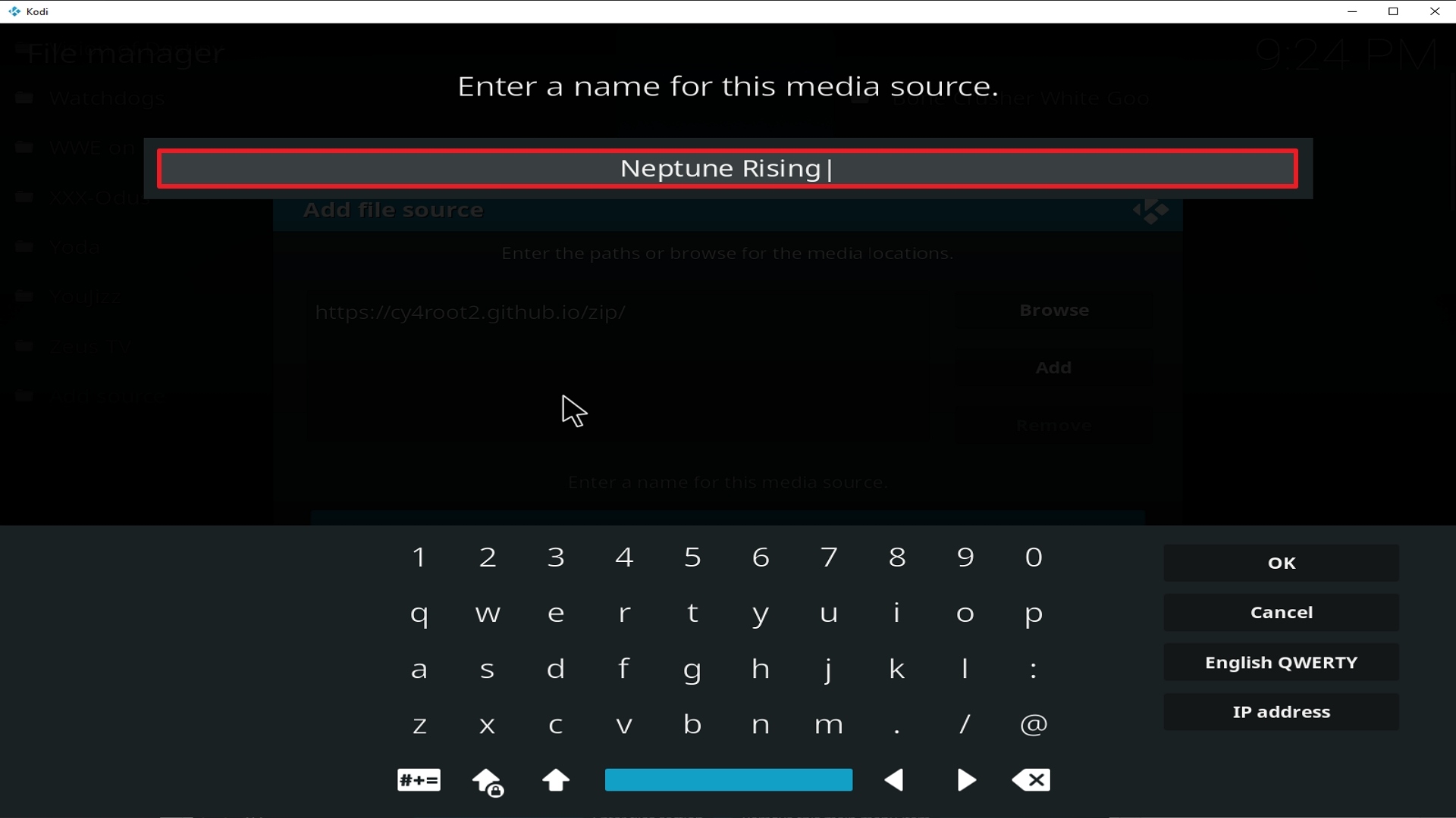 Step 12 Installing Neptune Rising addon on Kodi