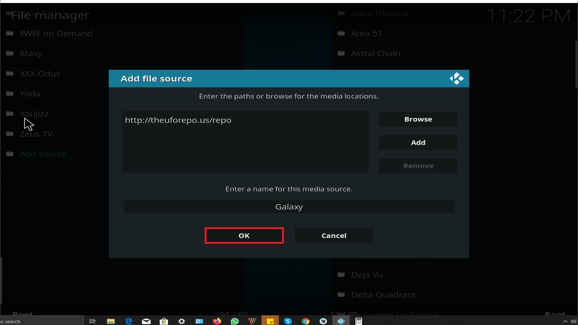 Step 14 Installing Galaxy addon on Kodi