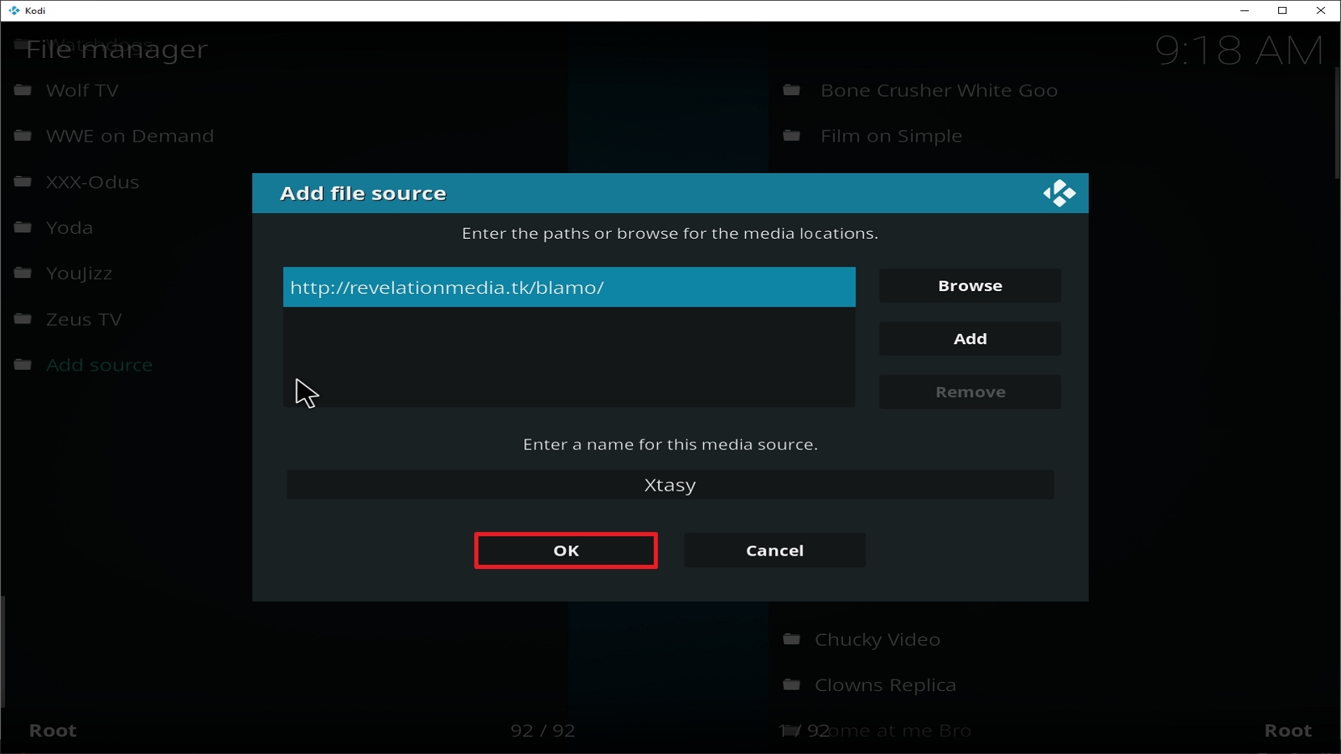 Step 14 Installing Xtasy addon on Kodi