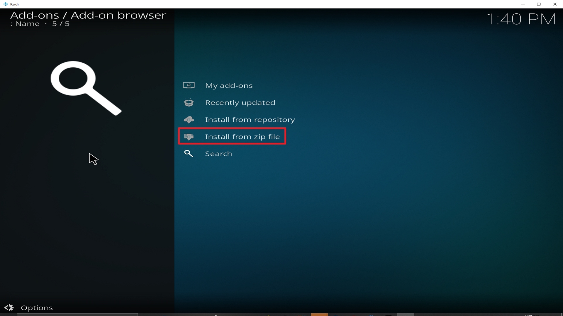 Step 16 Installing Astral Chain addon on Kodi