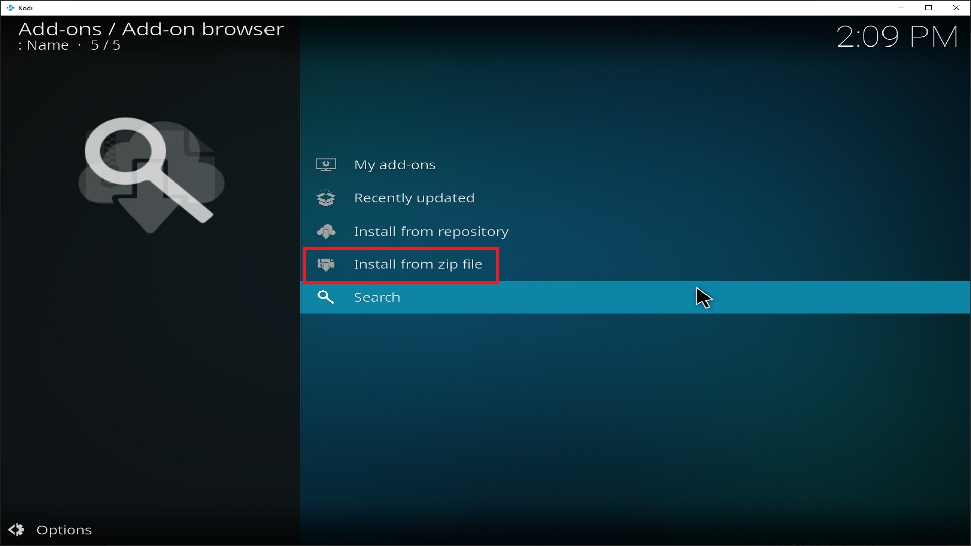 Step 16 Installing Delta Quadrant addon on Kodi