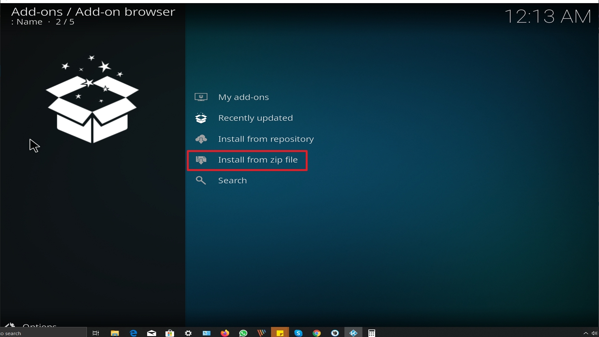 Step 16 Installing Galaxy addon on Kodi
