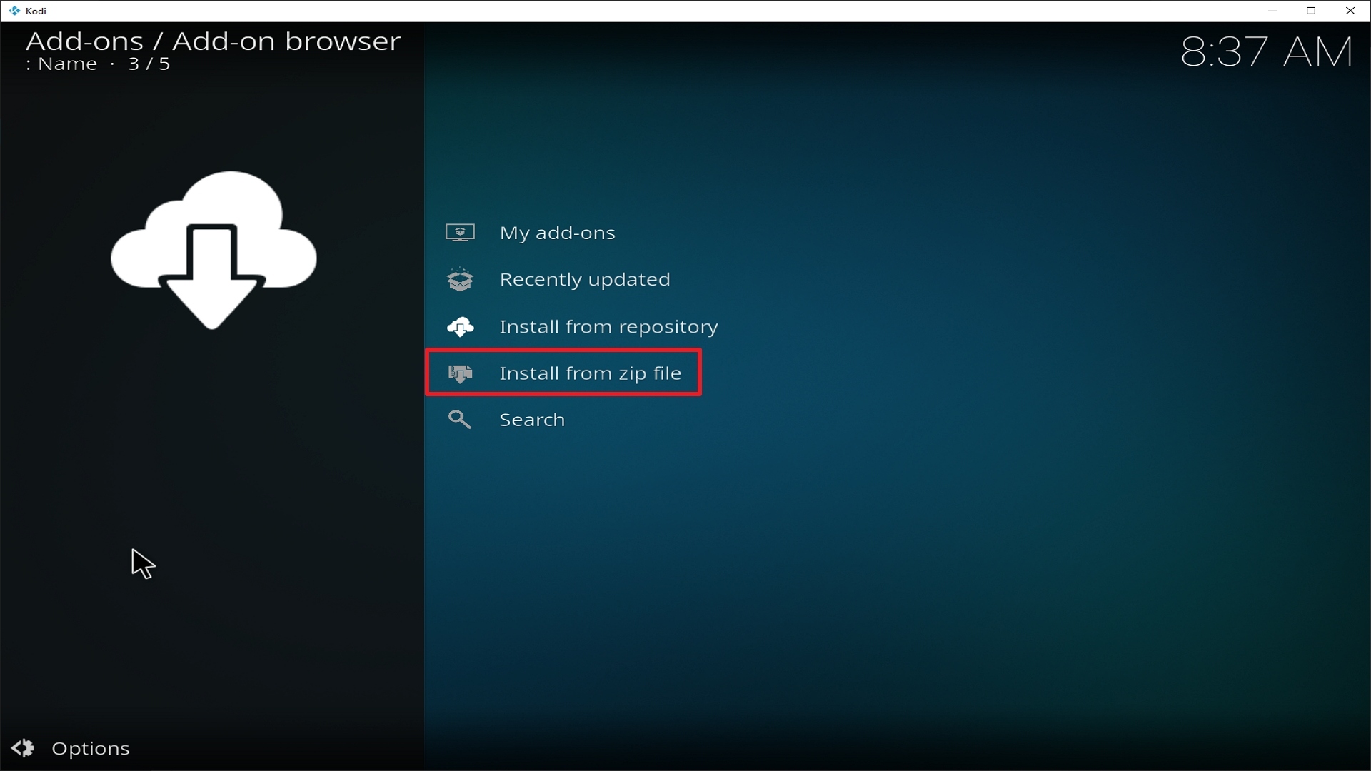 Step 16 Installing Phoenix Rises addon on Kodi