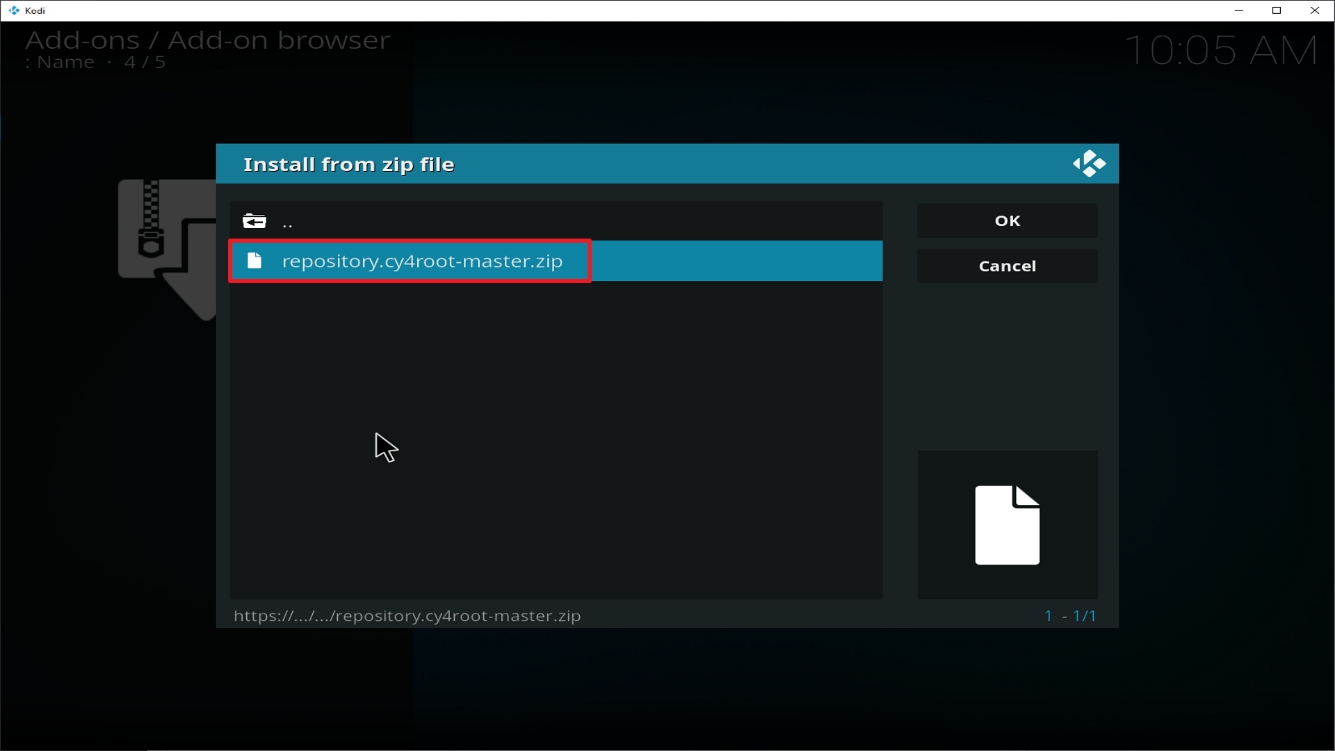 Step 18 Installing Chucky Video addon on Kodi