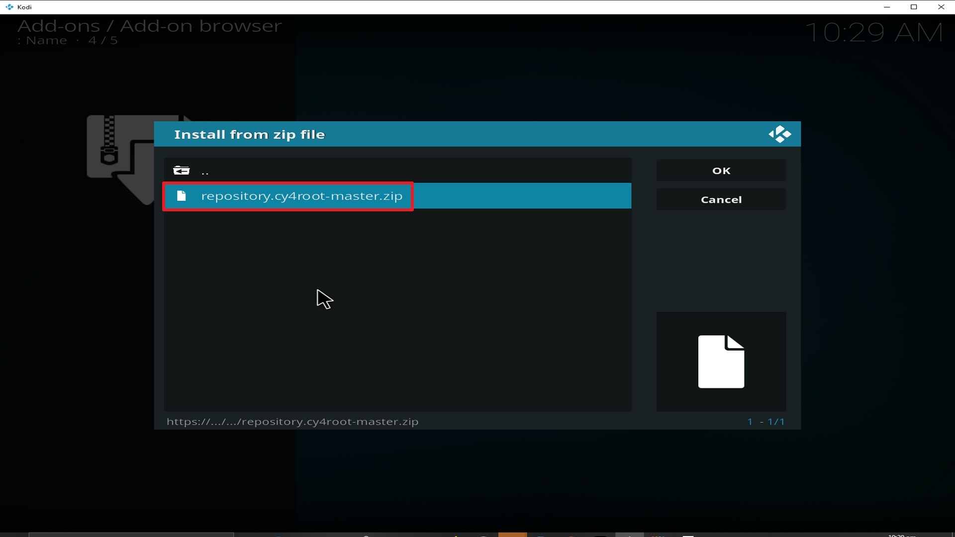 Step 18 Installing Covenant addon on Kodi