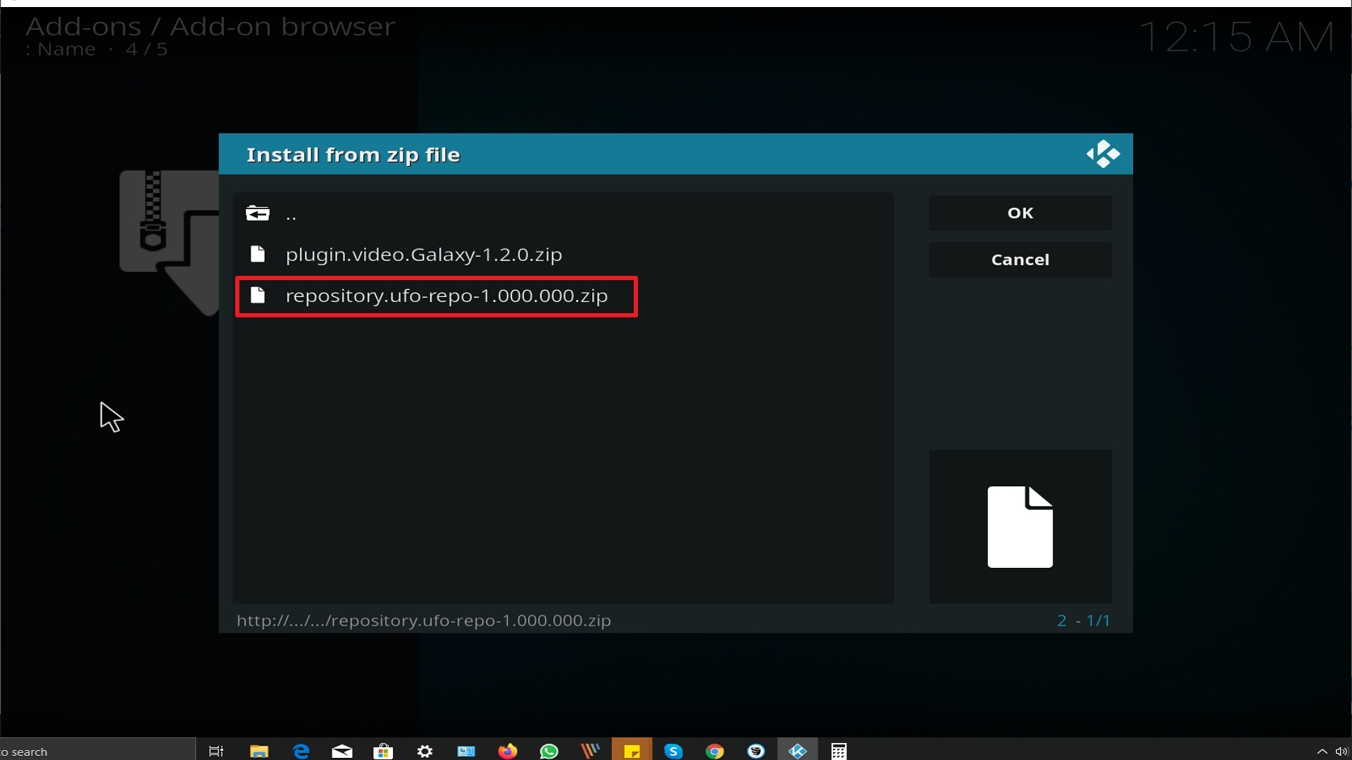 Step 18 Installing Galaxy addon on Kodi
