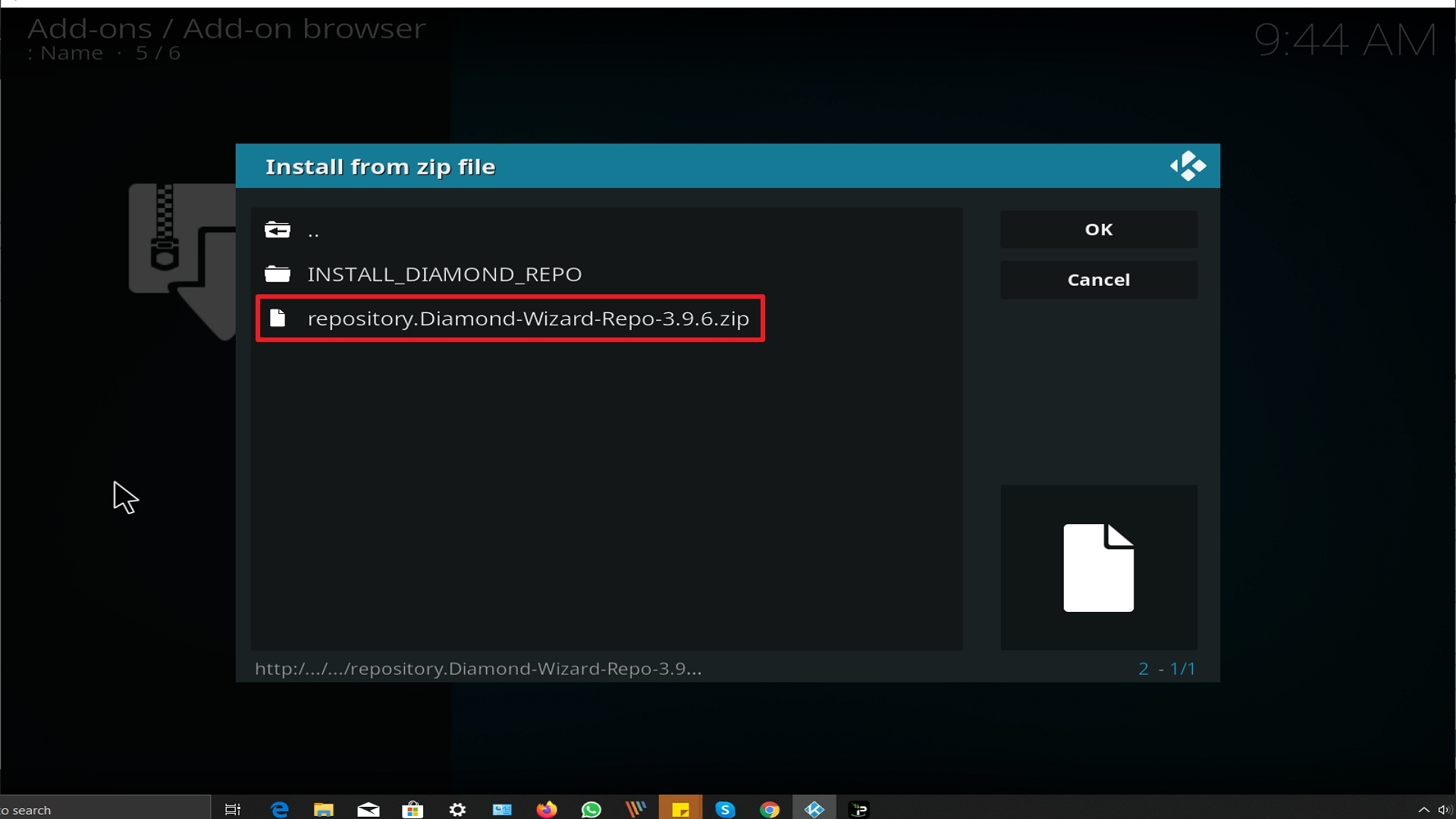 Step 18 Installing The Uss Defiant addon on Kodi