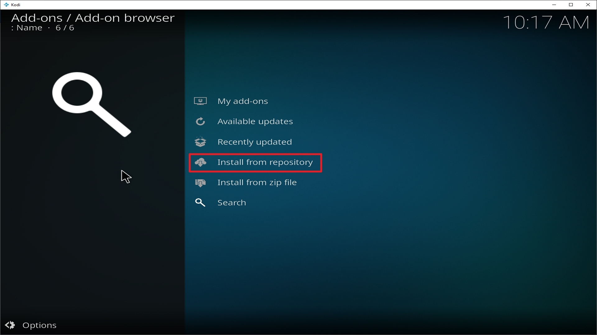Step 19 Installing Chain Reation addon on Kodi