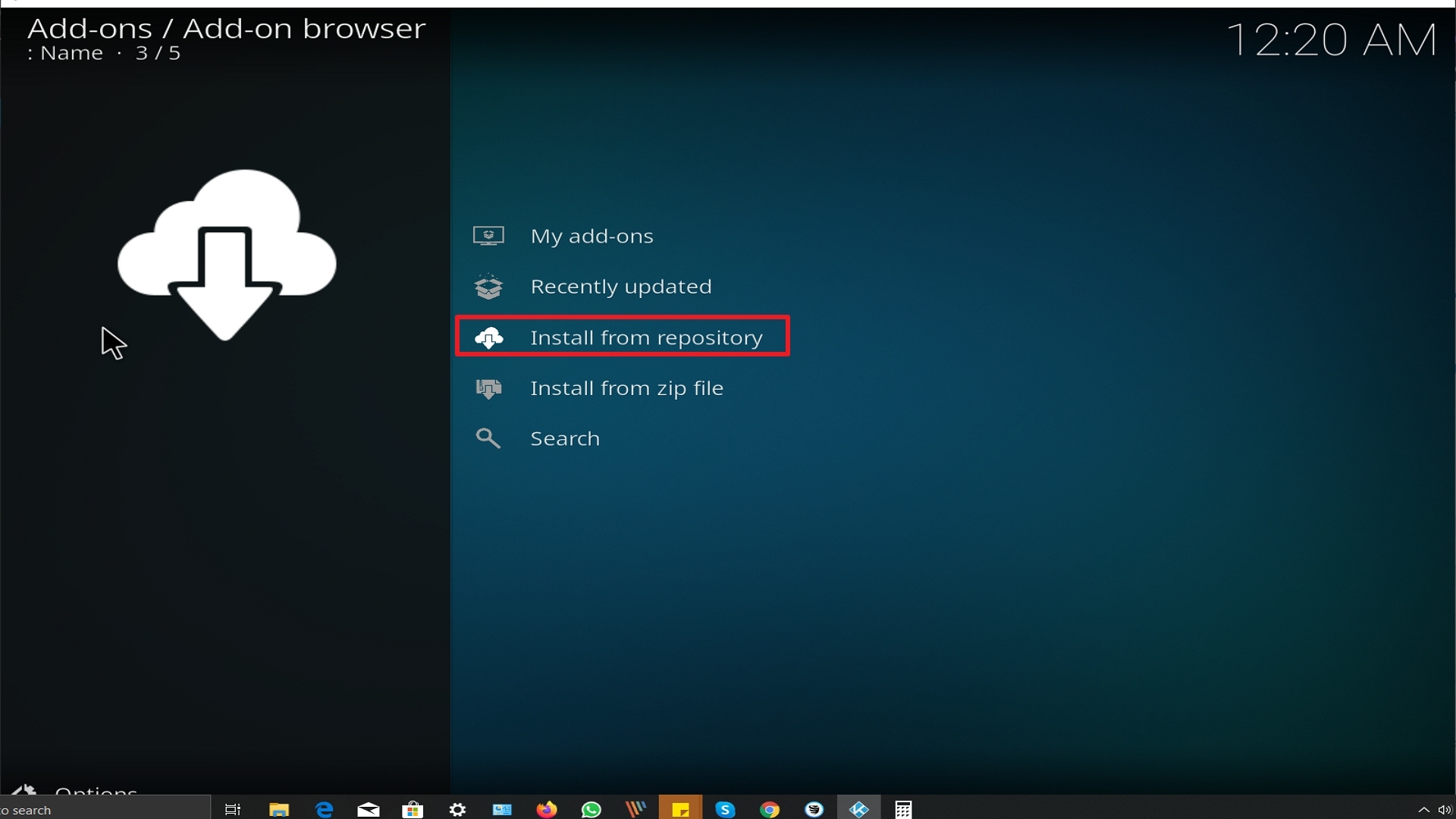 Step 19 Installing Galaxy addon on Kodi