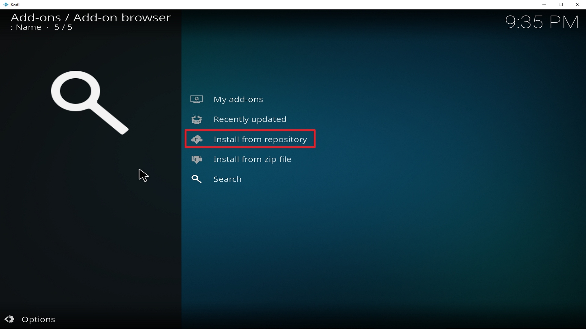 Step 19 Installing Neptune Rising addon on Kodi