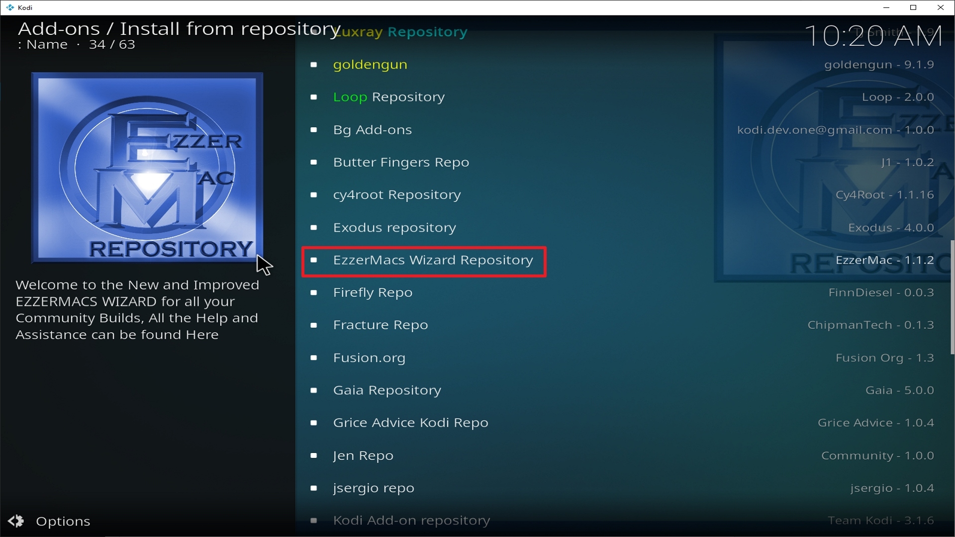 Step 20 Installing Chain Reation addon on Kodi