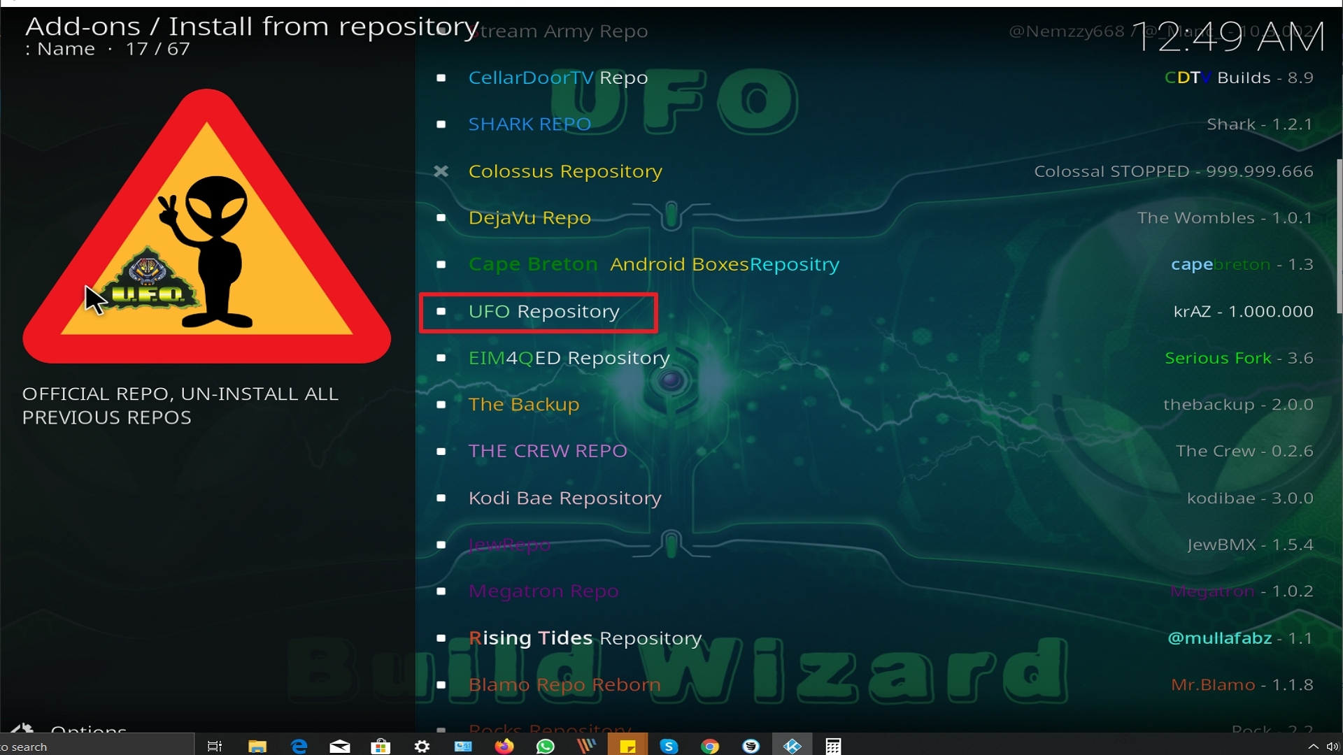 Step 20 Installing Galaxy addon on Kodi