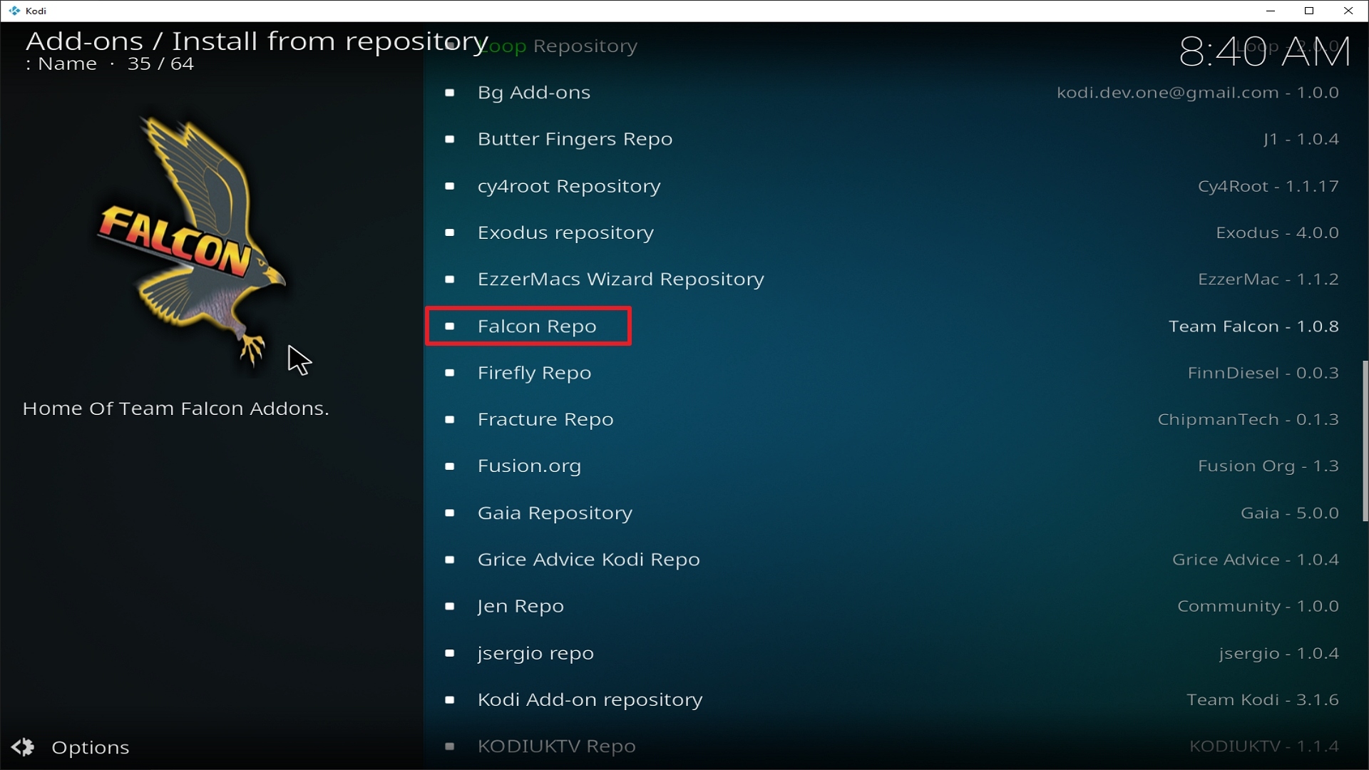 Step 20 Installing Phoenix Rises addon on Kodi