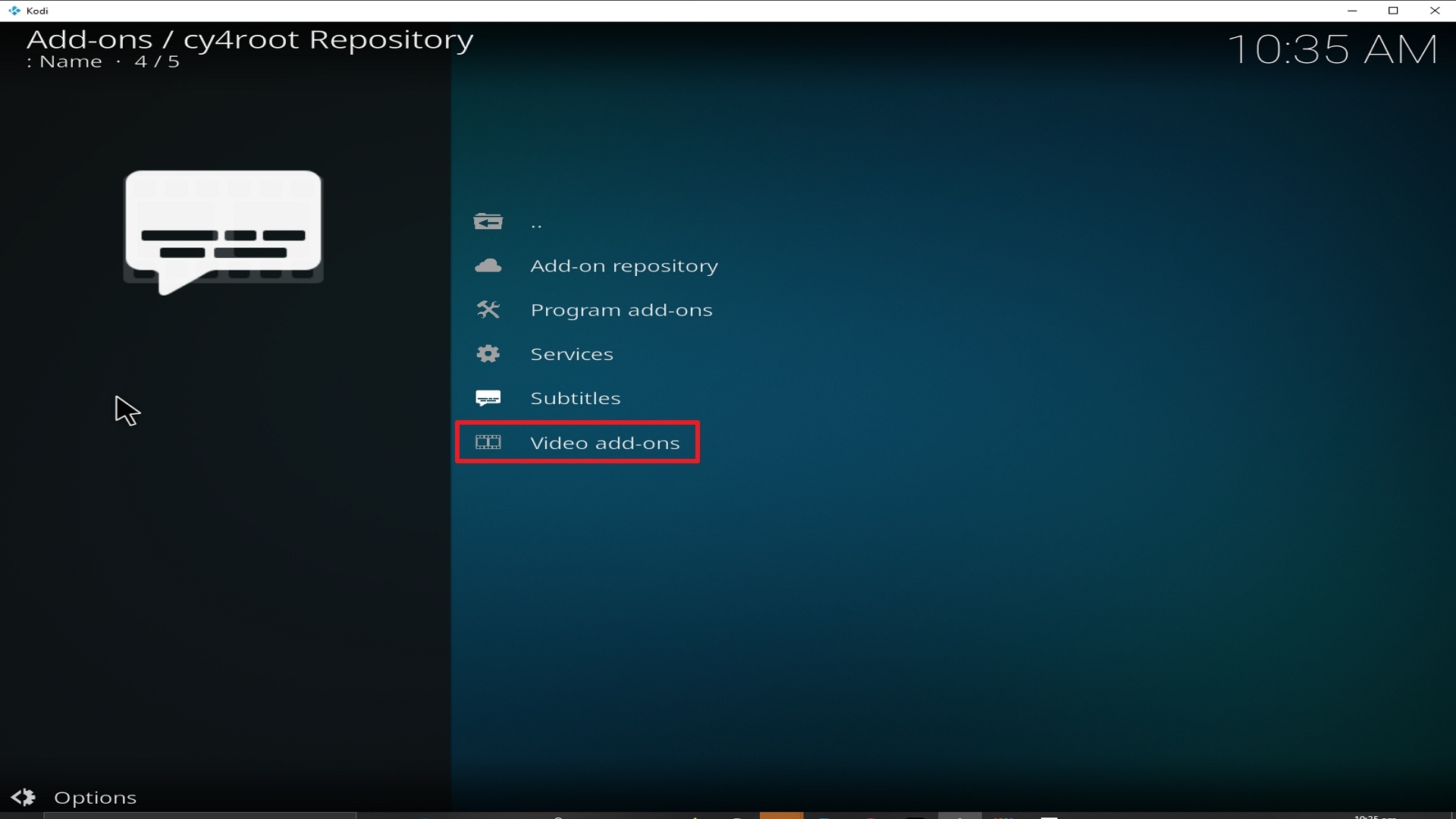 Step 21 Installing Covenant addon on Kodi