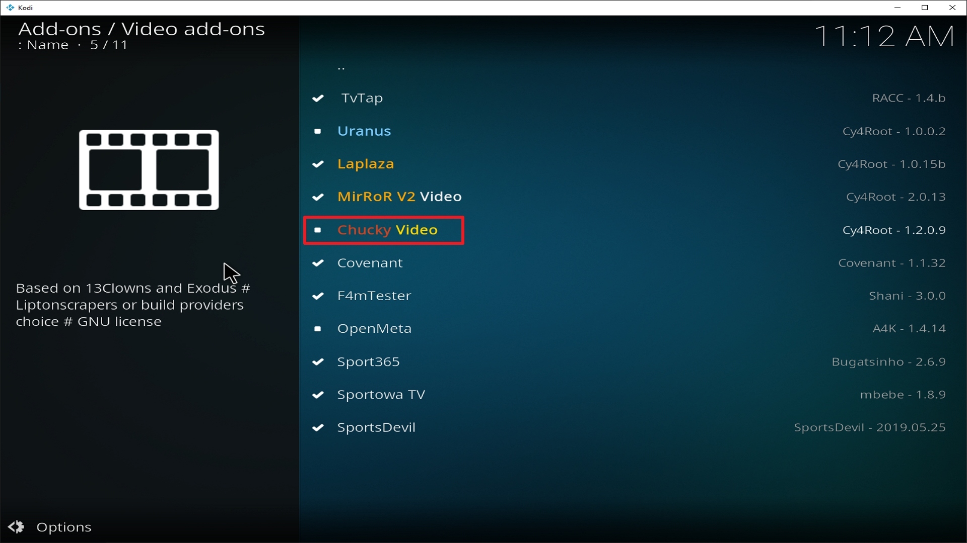 Step 22 Installing Chucky Video addon on Kodi