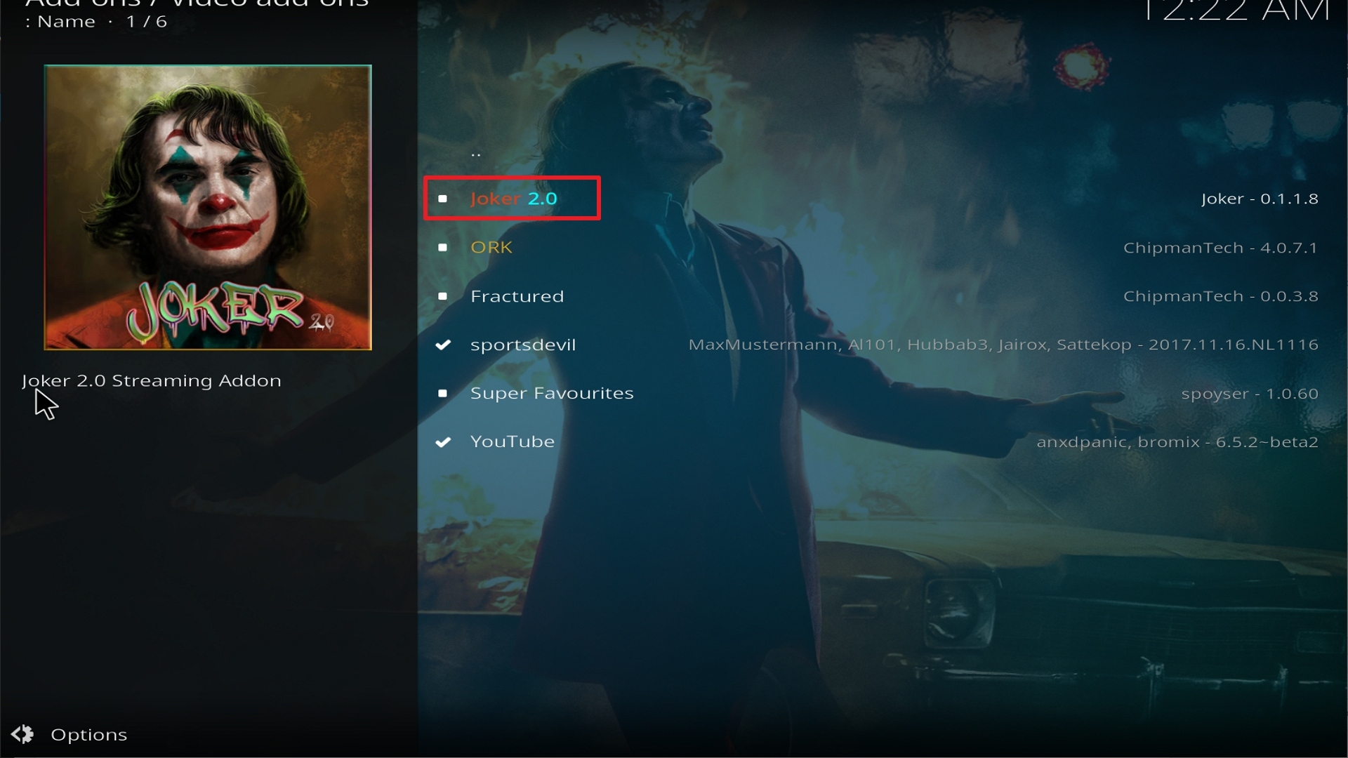 Step 22 Installing Joker 2.0 addon on Kodi