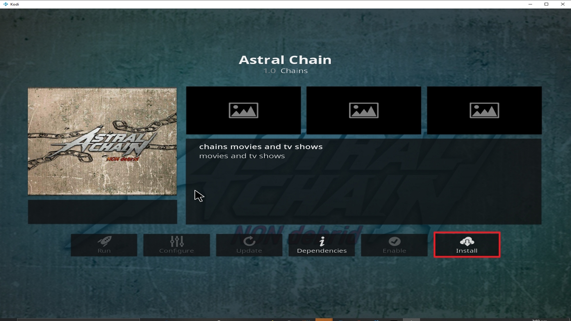 Step 23 Installing Astral Chain addon on Kodi