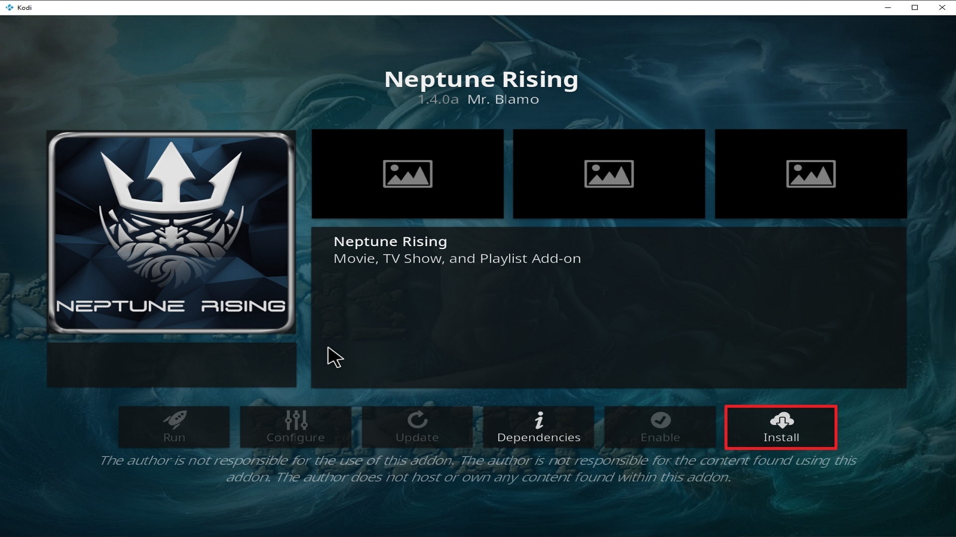 Step 23 Installing Neptune Rising addon on Kodi