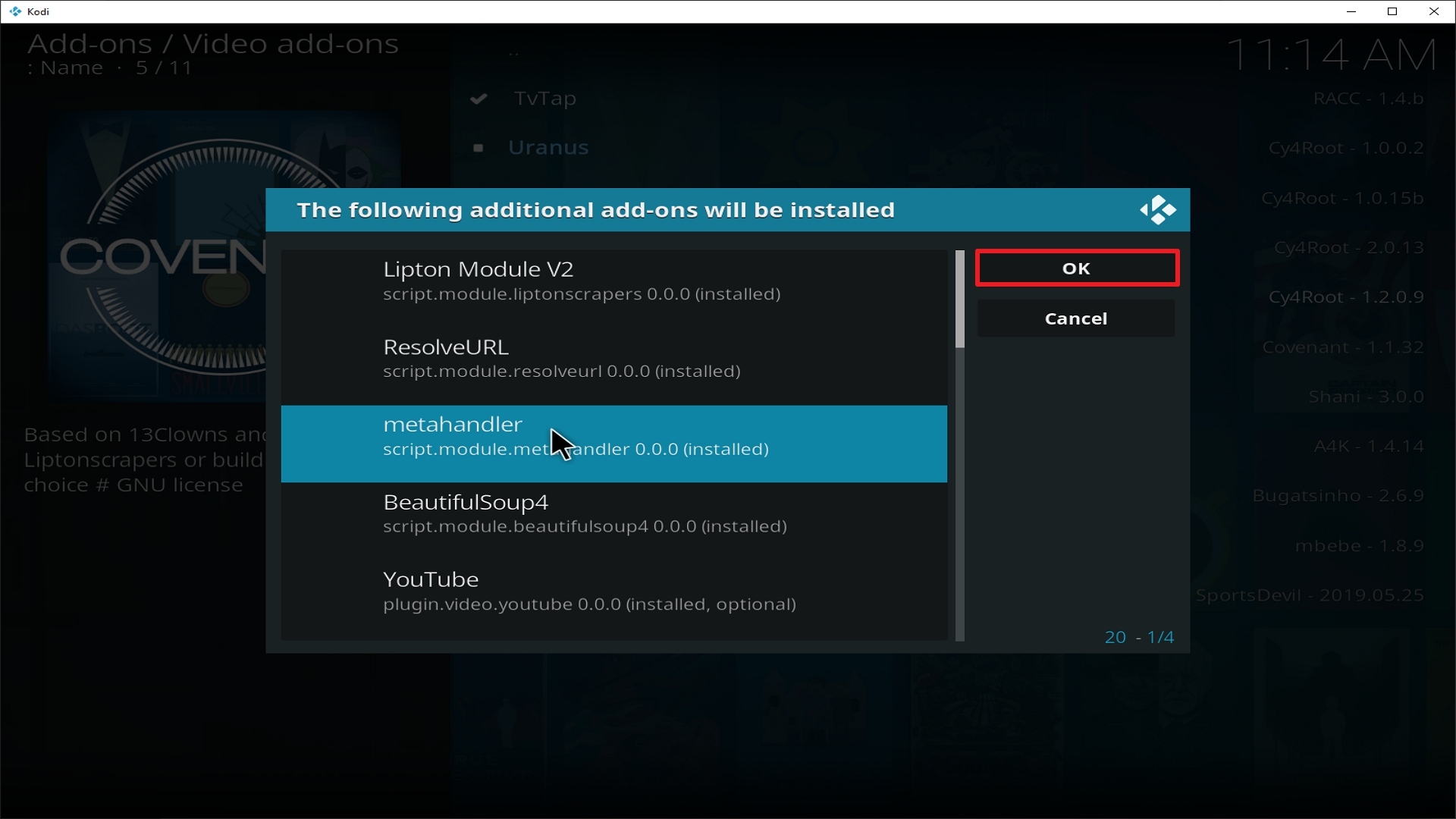 Step 24 Installing Chucky Video addon on Kodi