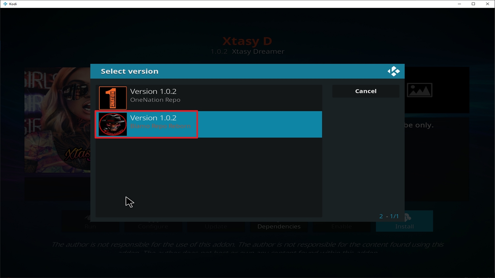 Step 24 Installing Xtasy addon on Kodi