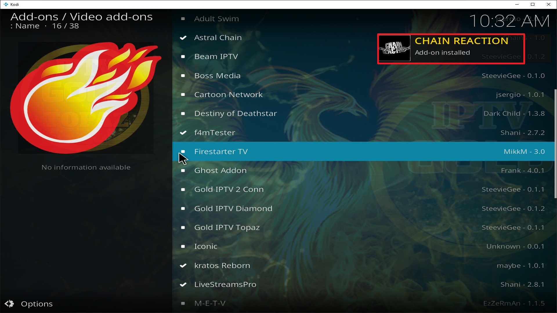 Step 25 Installing Chain Reation addon on Kodi