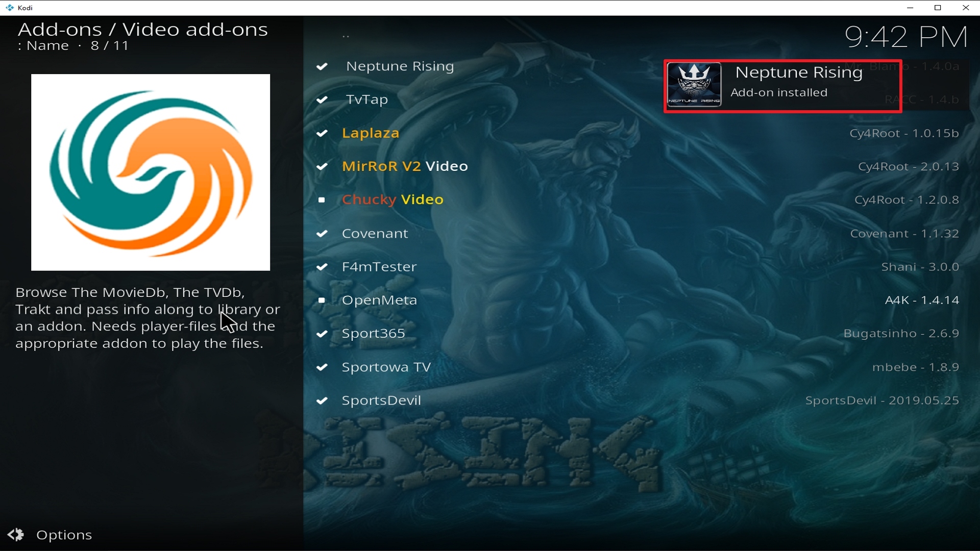 Step 25 Installing Neptune Rising addon on Kodi