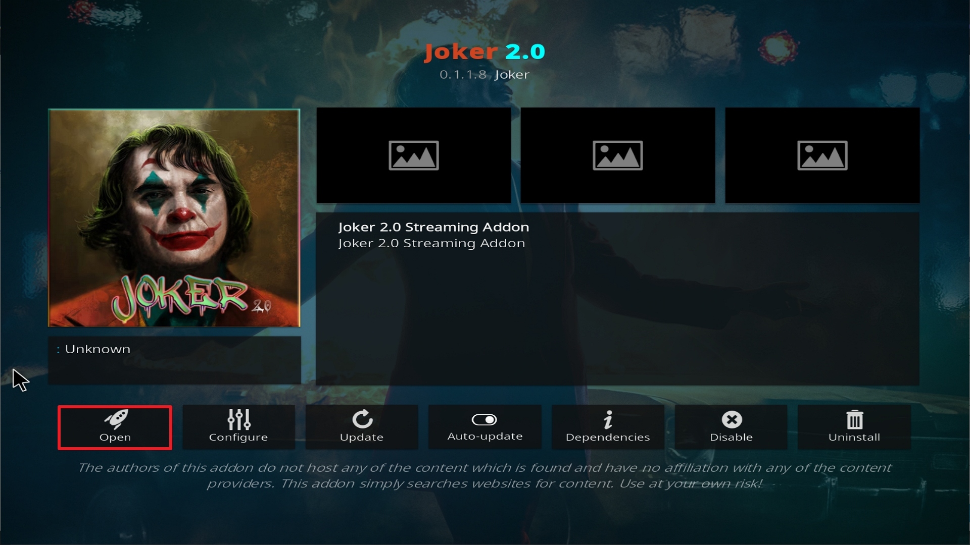 Step 26 Installing Joker 2.0 addon on Kodi