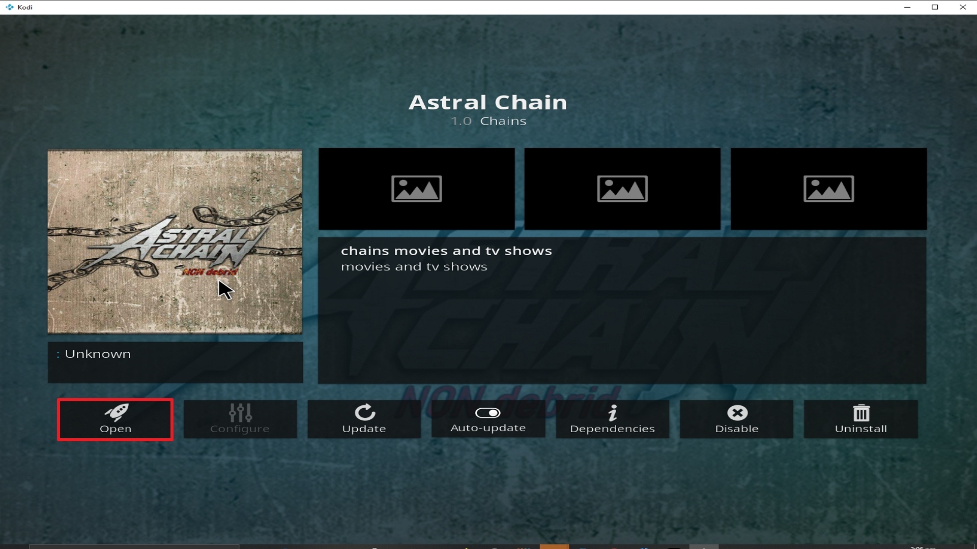 Step 27 Installing Astral Chain addon on Kodi