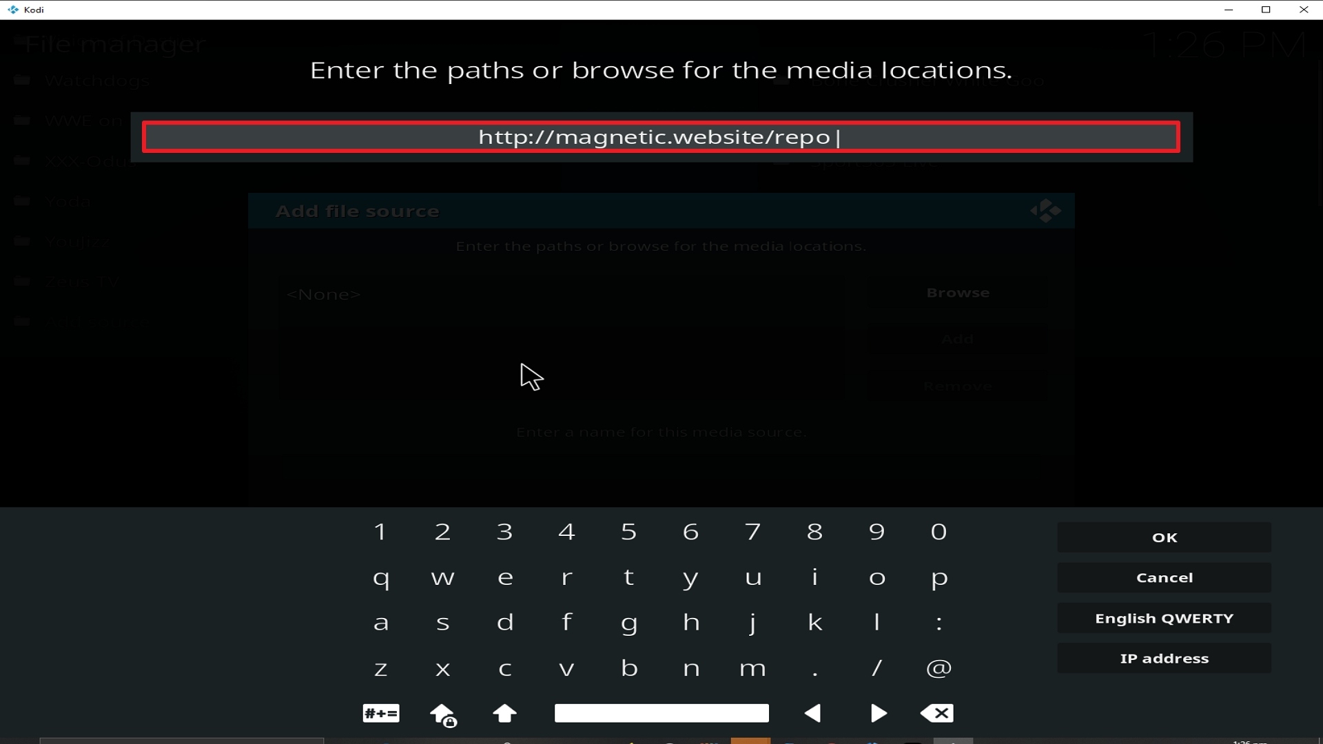 Step 9 Installing Astral Chain addon on Kodi
