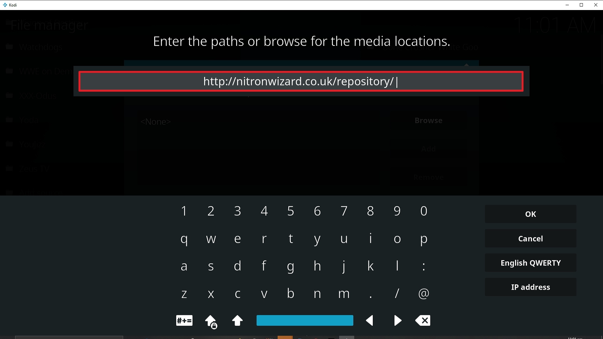 Step 9 Installing Bumblebee addon on Kodi