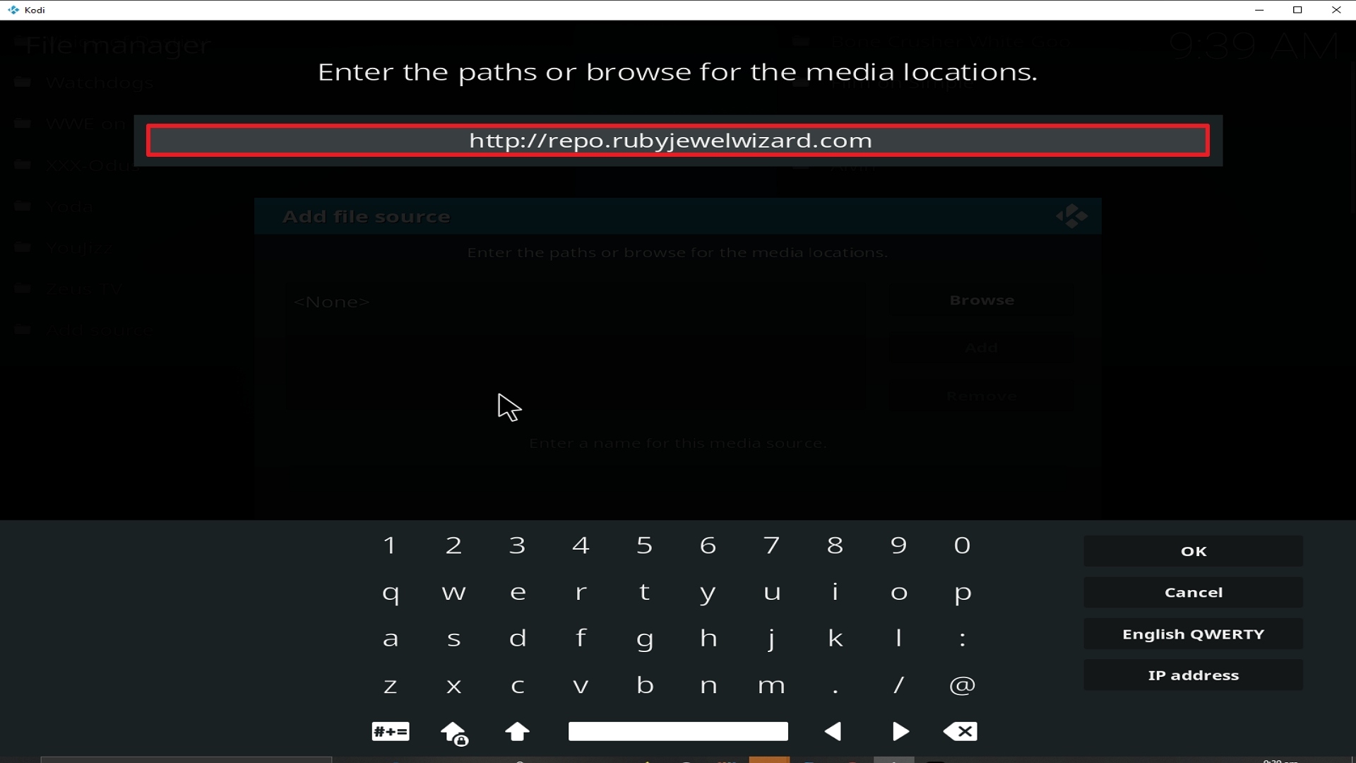 Step 9 Installing A Pirate's Life For Me addon on Kodi
