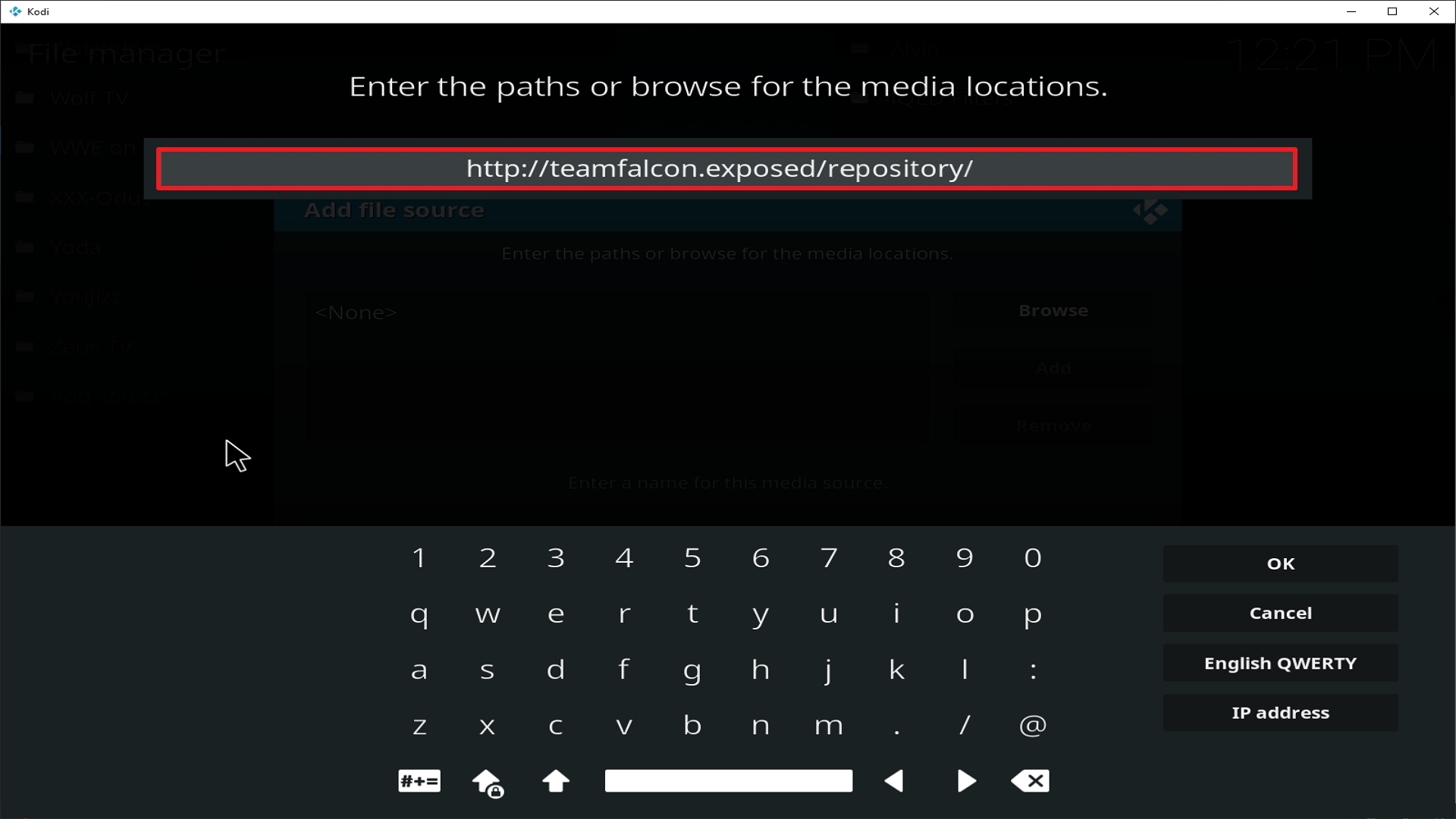 Step 9 Installing Phoenix Rises addon on Kodi