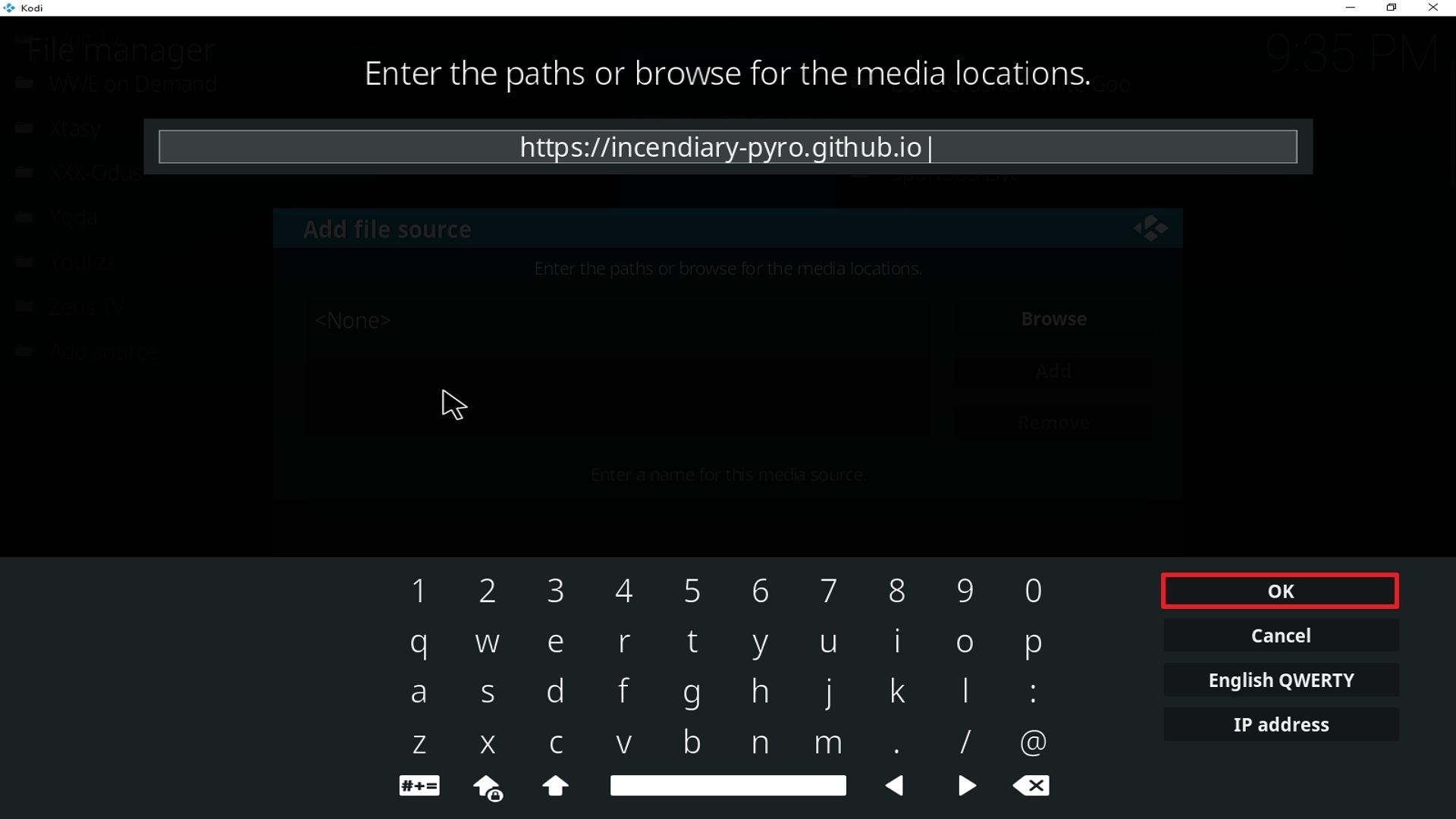 Step 10 Installing Collective addon on Kodi