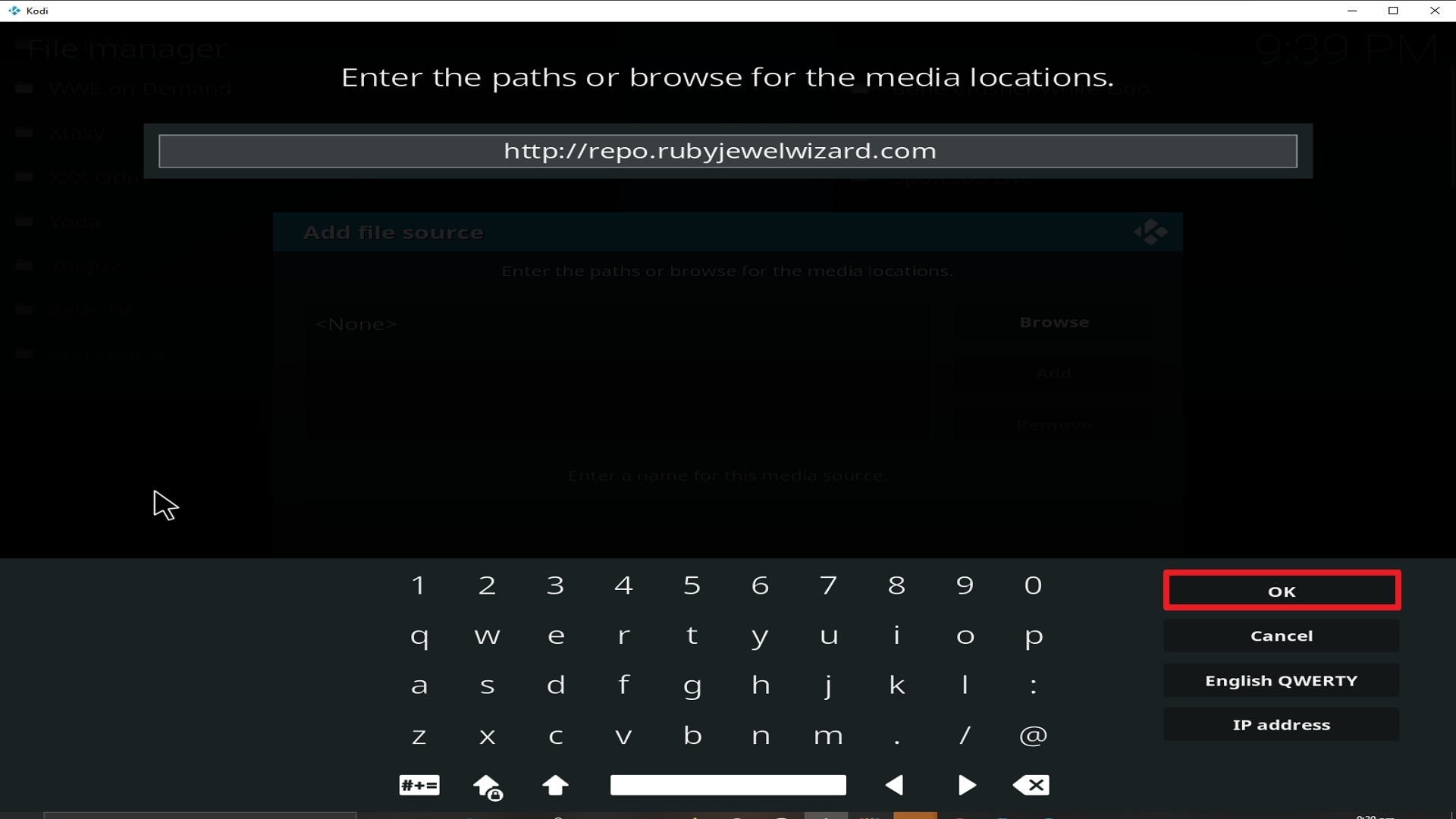 Step 10 Installing Locutus addon on Kodi
