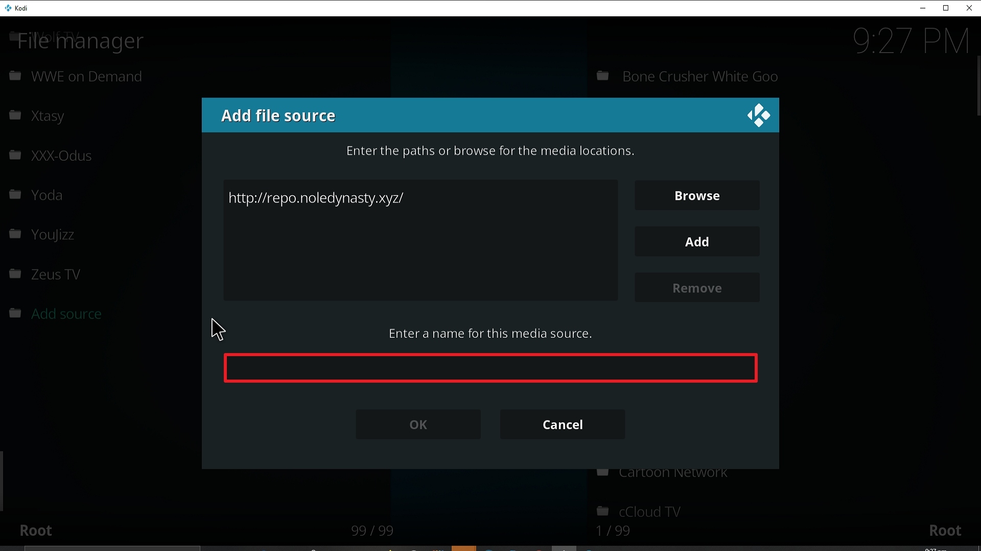 Step 11 Installing Apocalypse 720 addon on Kodi