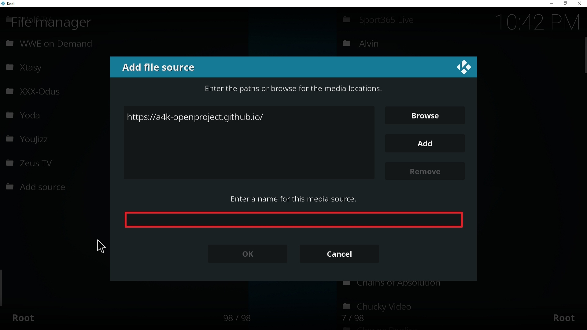 Step 11 Installing Open Meta addon on Kodi