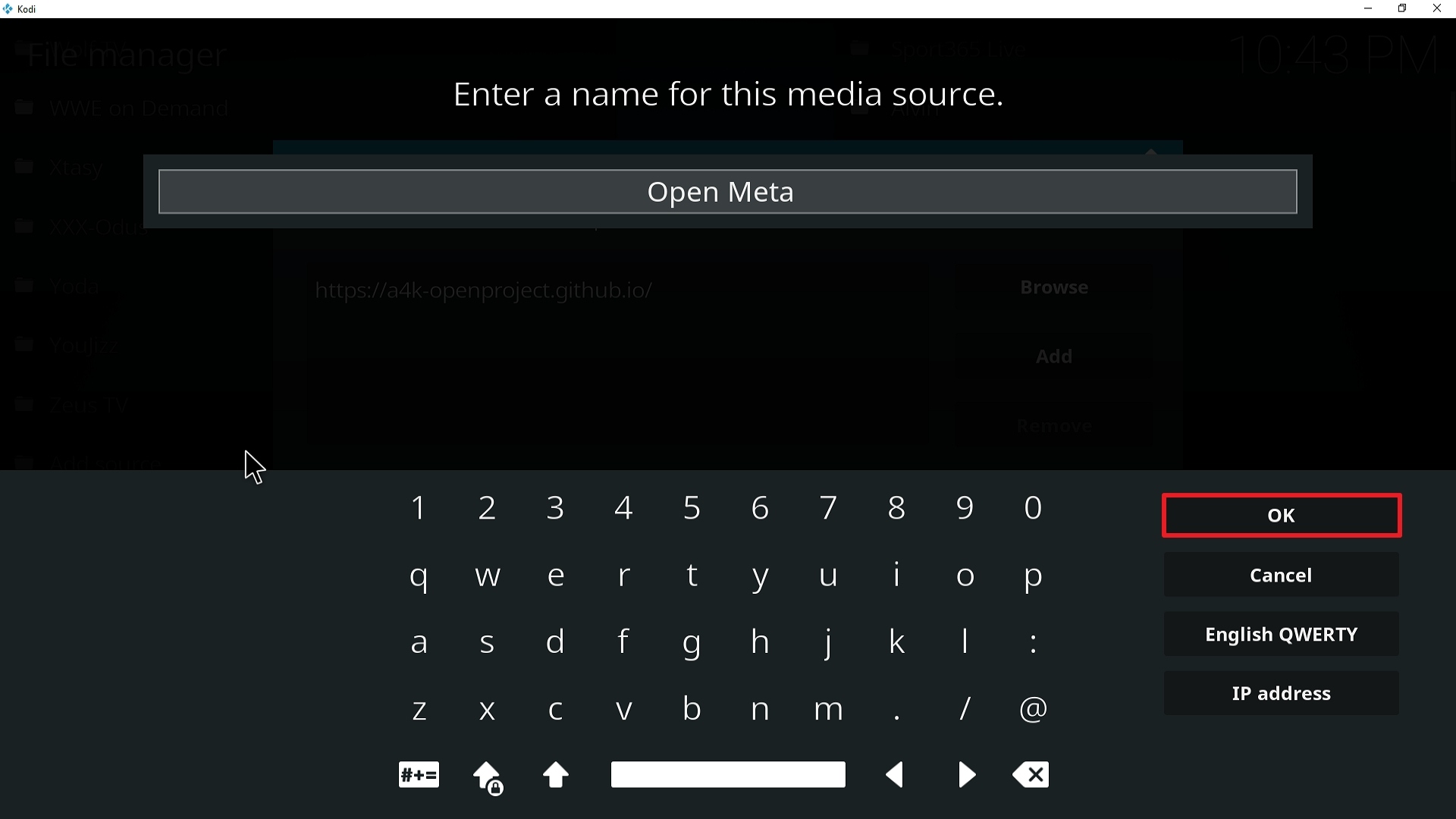 Step 13 Installing Open Meta addon on Kodi