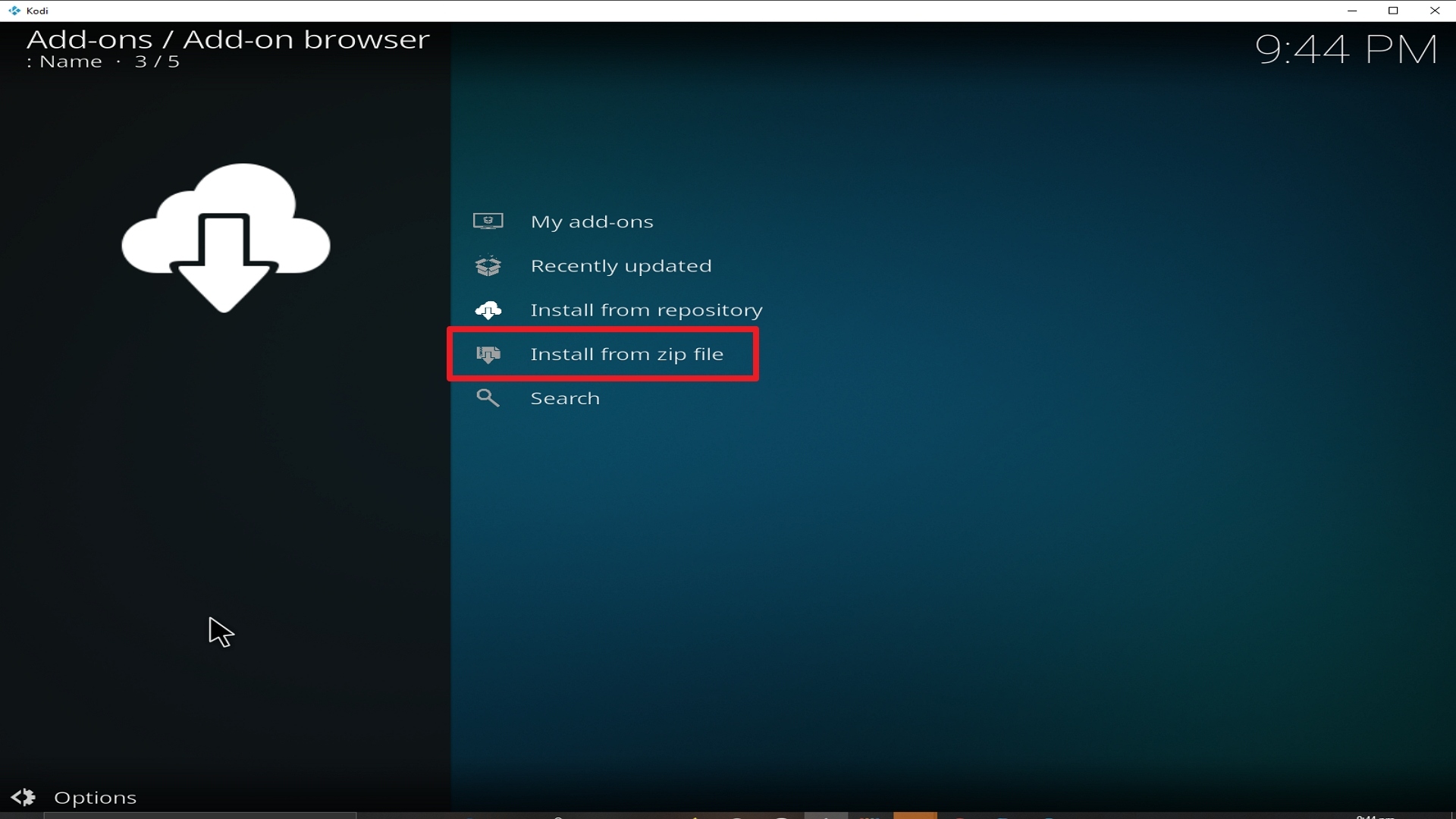 Step 16 Installing Locutus addon on Kodi