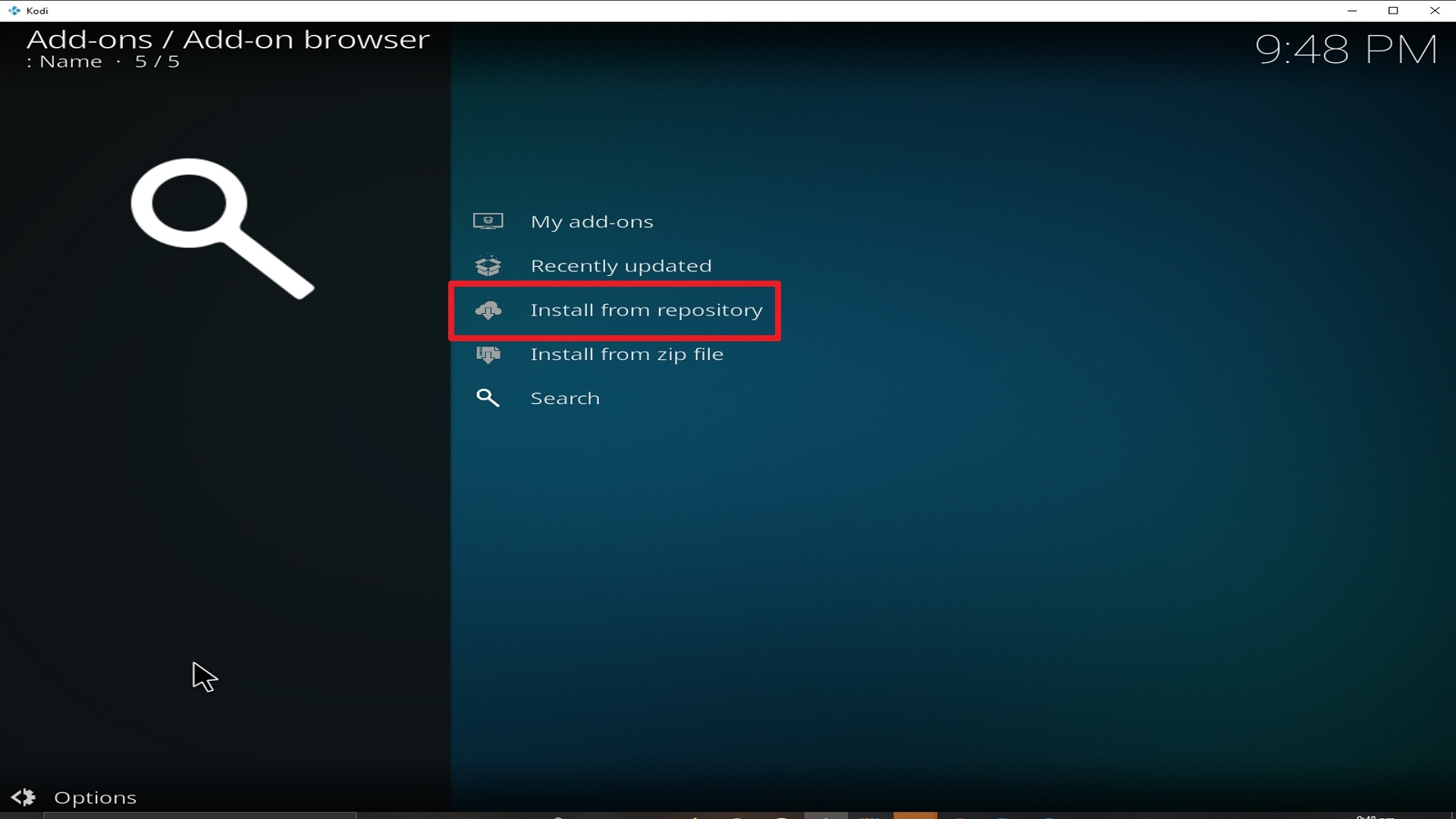 Step 19 Installing Locutus addon on Kodi