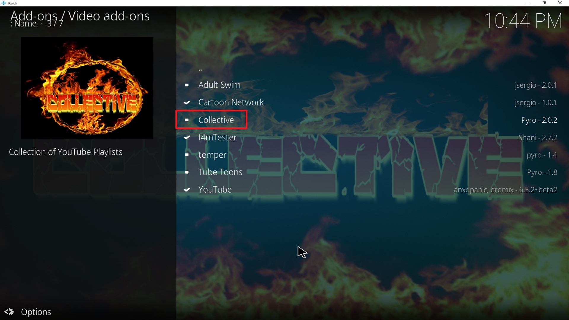 Step 22 Installing Collective addon on Kodi