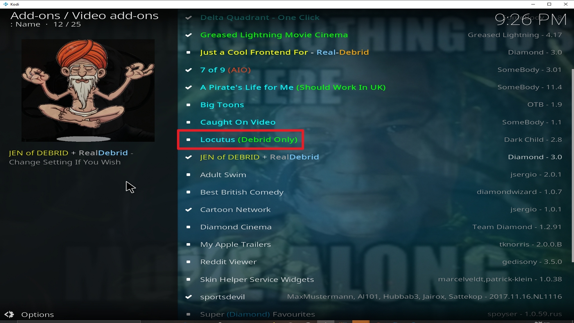 Step 22 Installing Locutus addon on Kodi