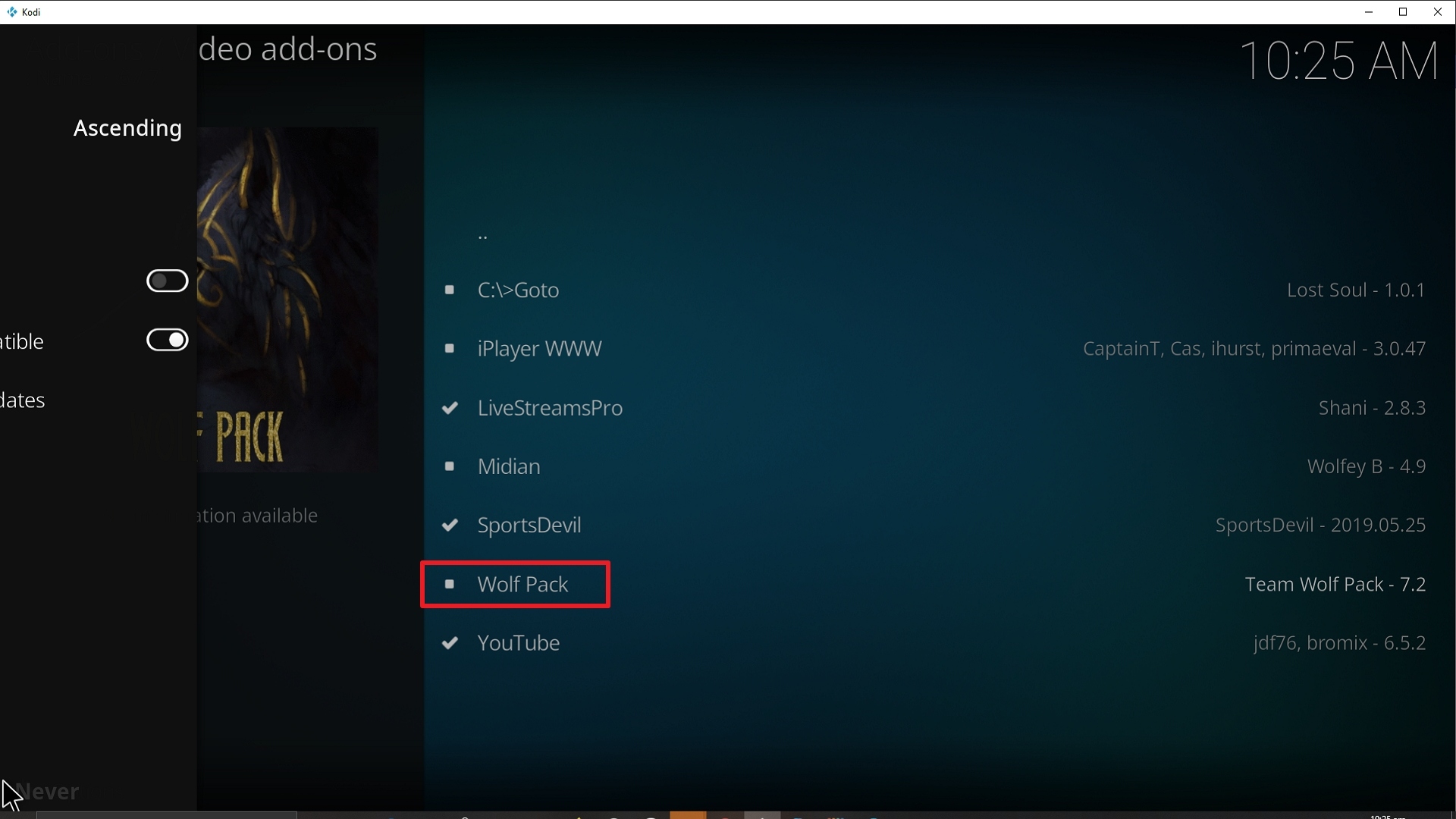 Step 22 Installing Wolf Pack addon on Kodi