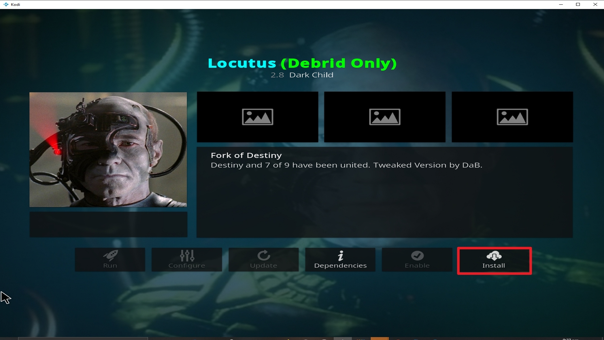 Step 23 Installing Locutus addon on Kodi