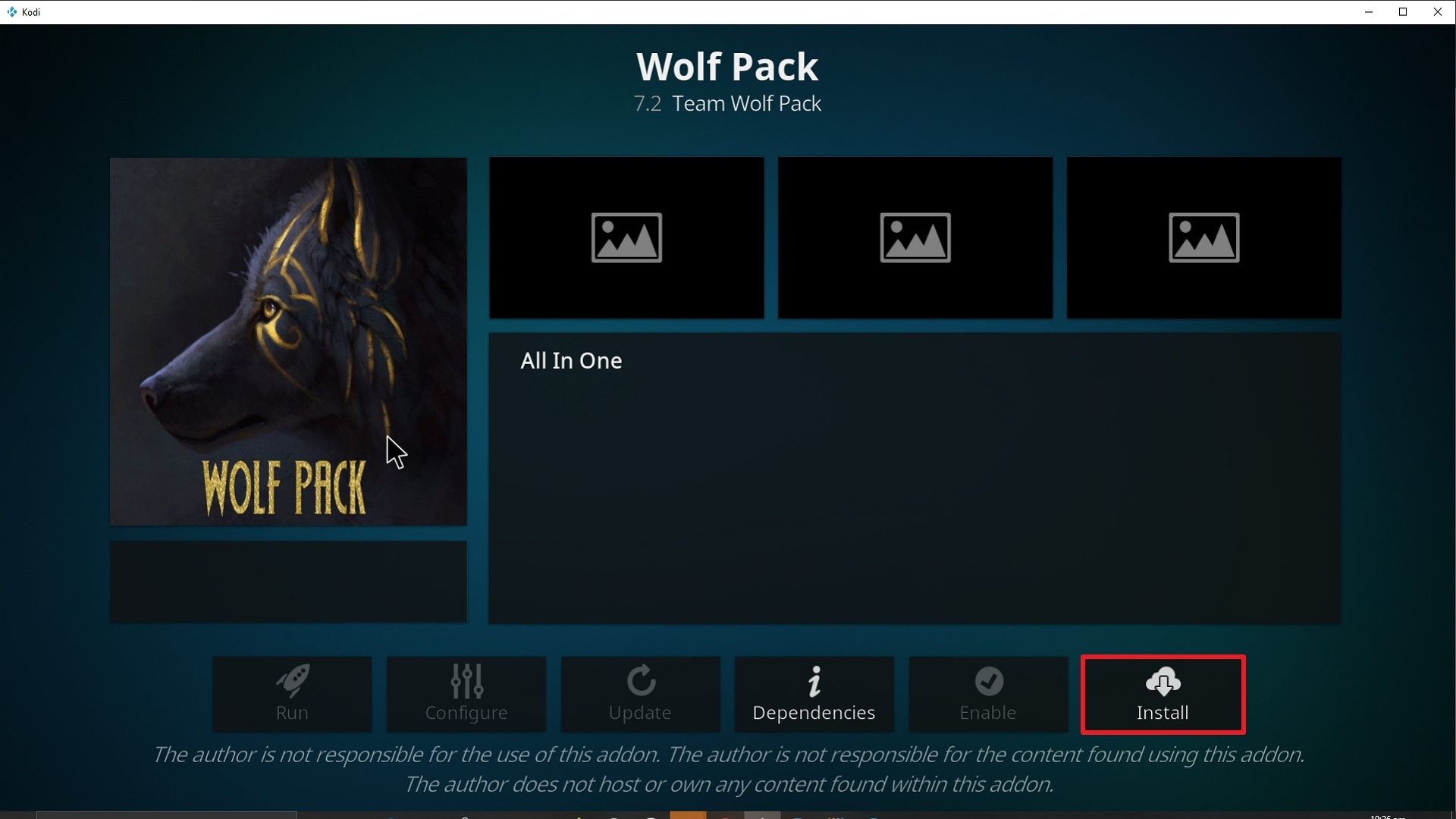 Step 23 Installing Wolf Pack addon on Kodi