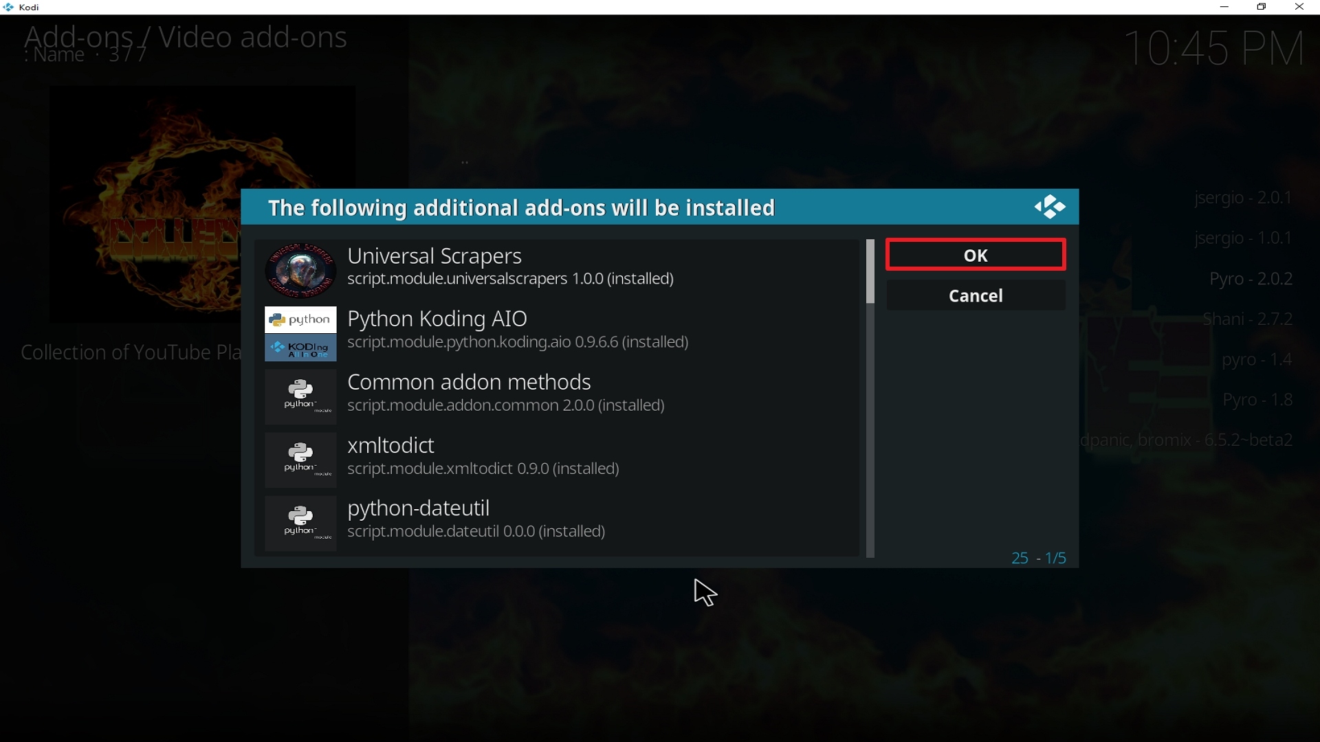Step 24 Installing Collective addon on Kodi