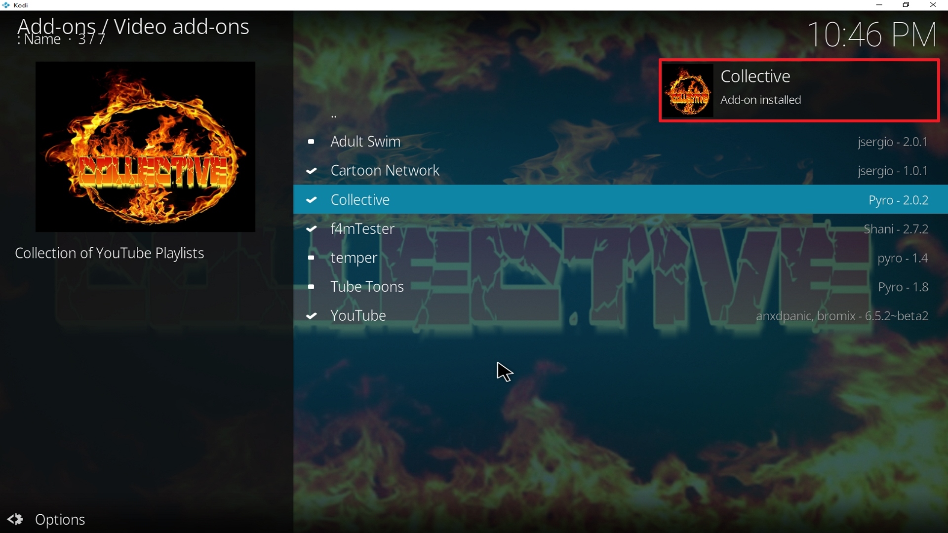 Step 25 Installing Collective addon on Kodi