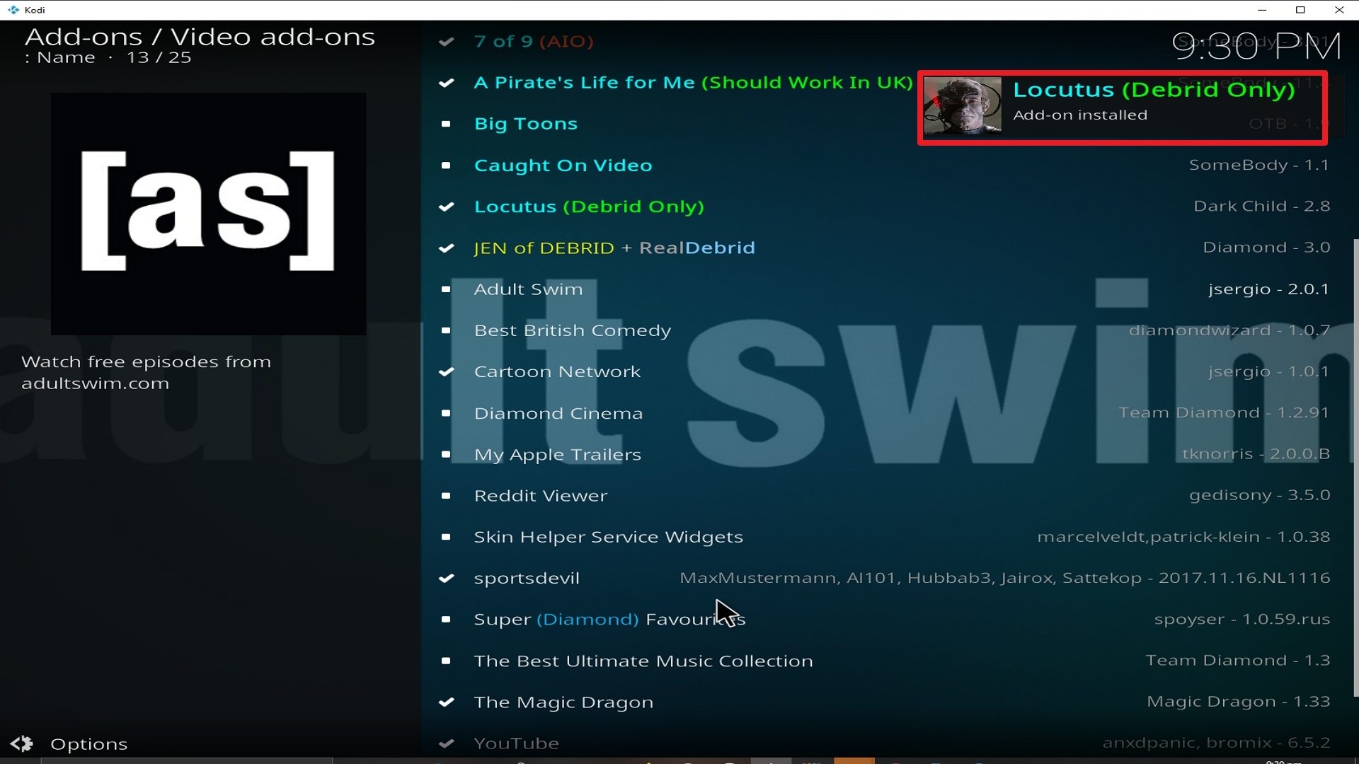 Step 25 Installing Locutus addon on Kodi
