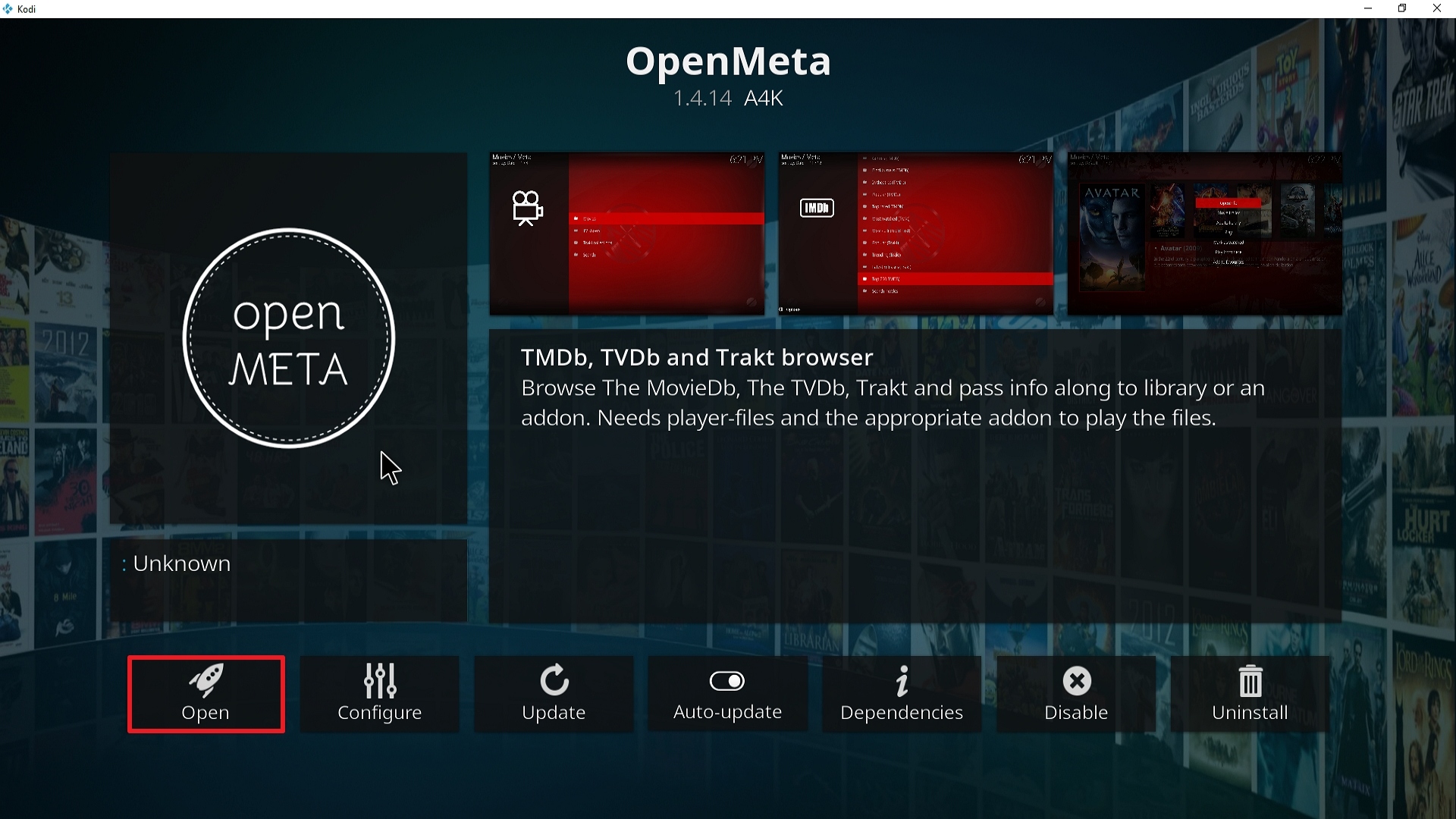 Step 27 Installing Open Meta addon on Kodi