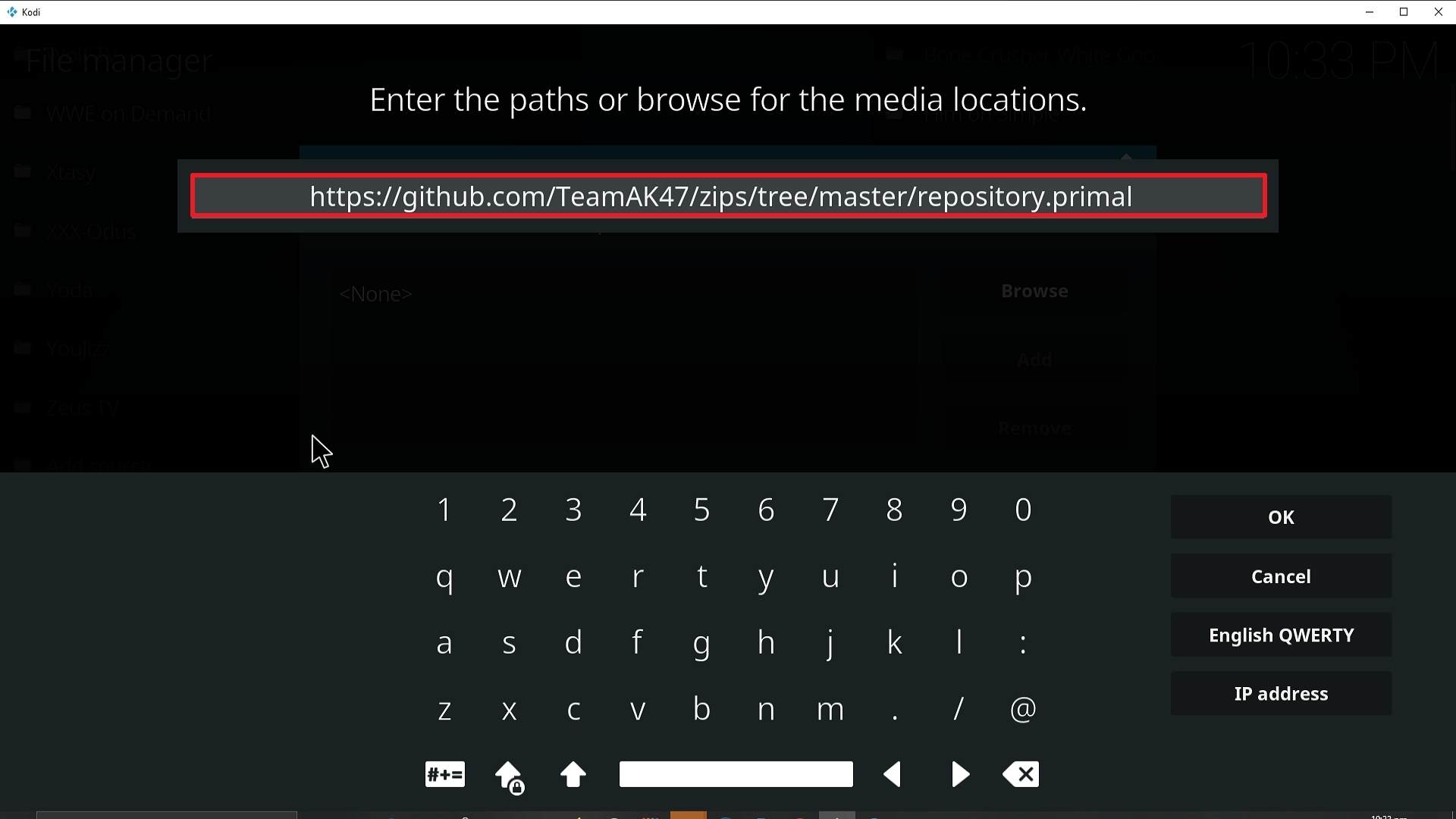 Step 9 Installing Primal addon on Kodi