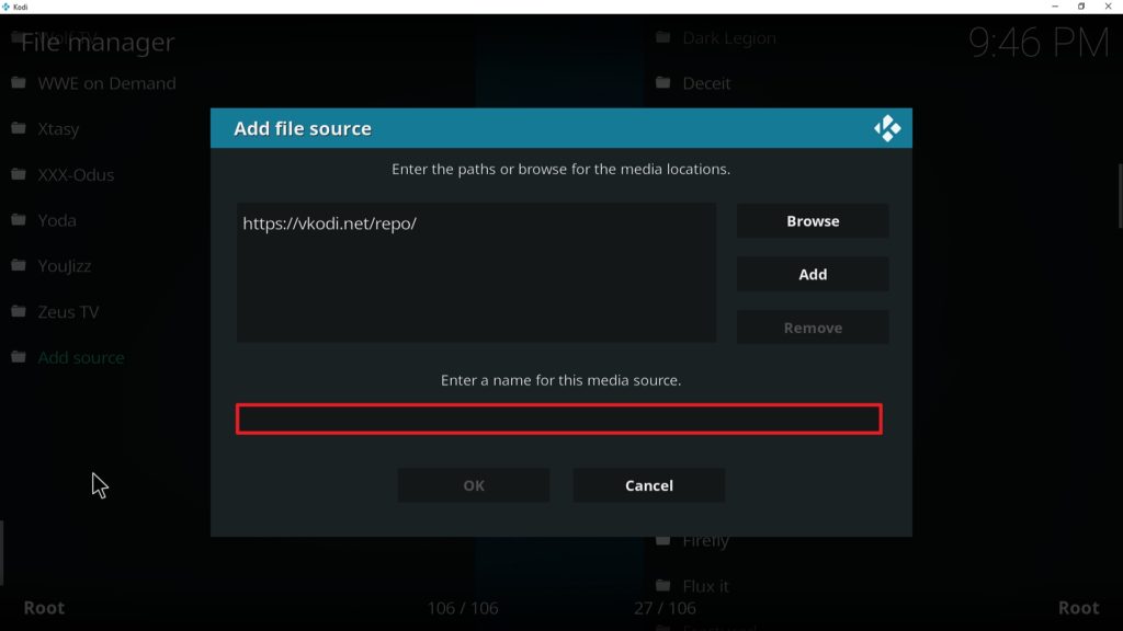 Step 11 Installing Apollo addon on Kodi
